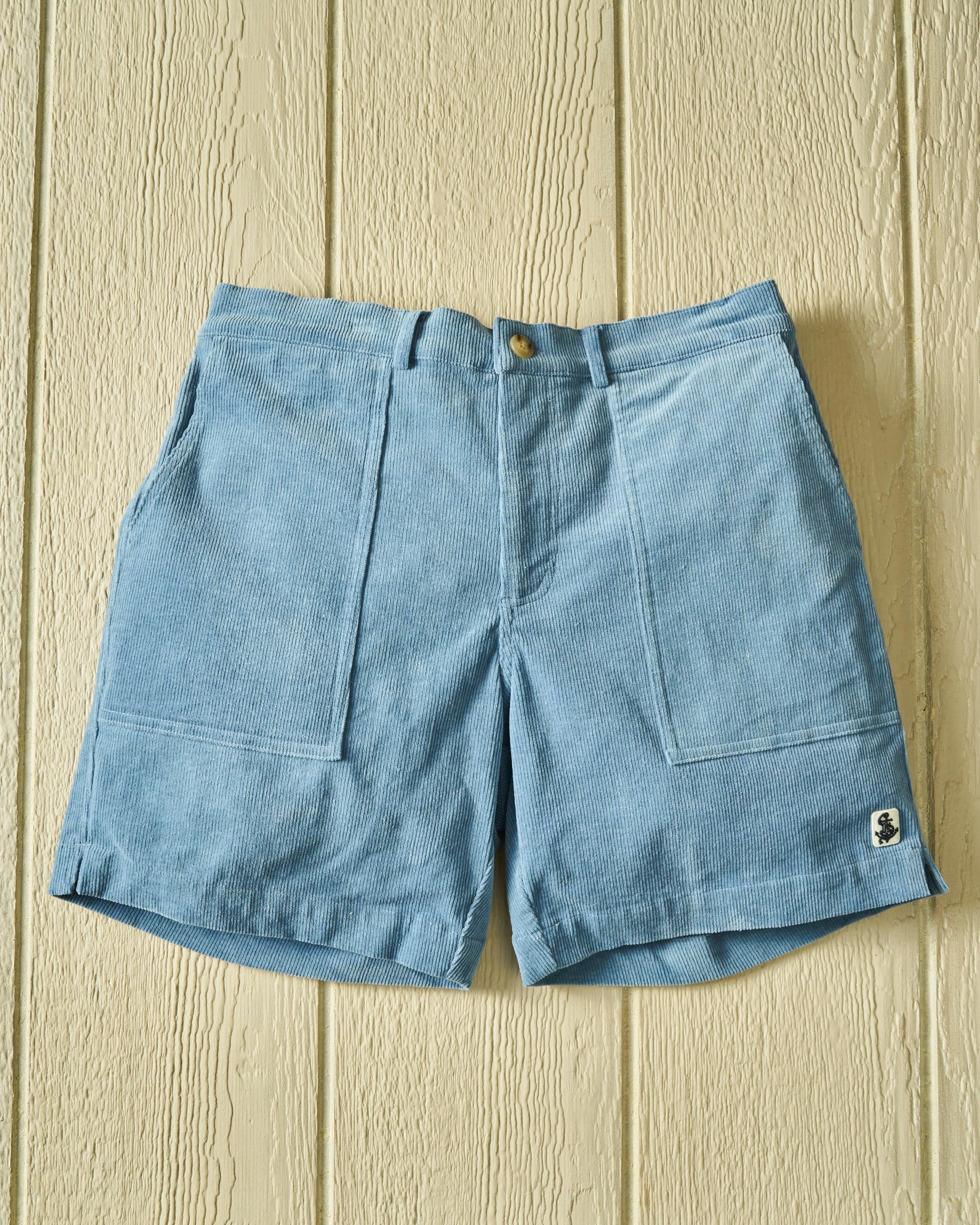 Ventura Short in Atlantic Blue Corduroy home comfort