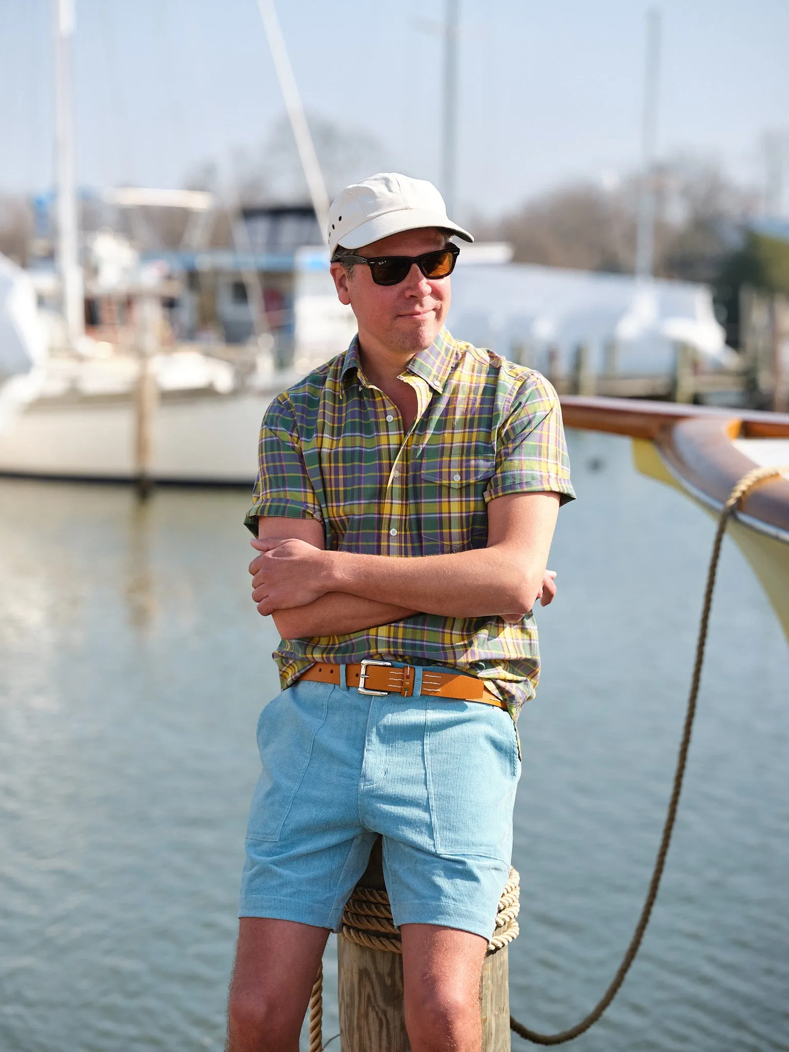 Ventura Short in Bimini Blue Corduroy sport versatile