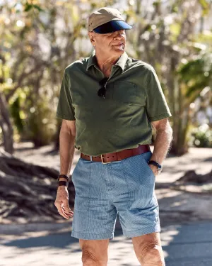 Ventura Short in Denim Blue Hickory Stripe street cool