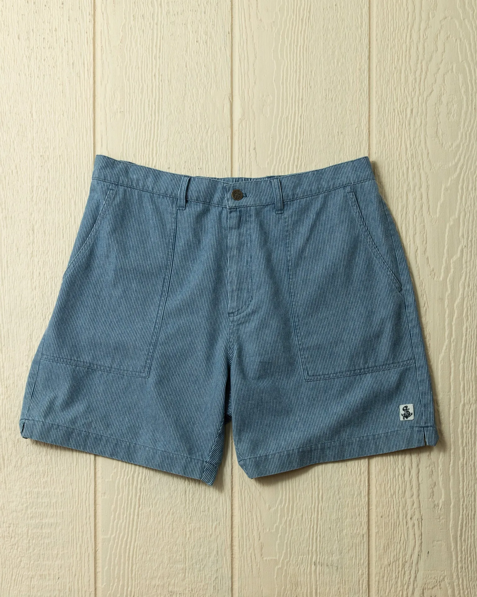 Ventura Short in Denim Blue Hickory Stripe vibrant wear