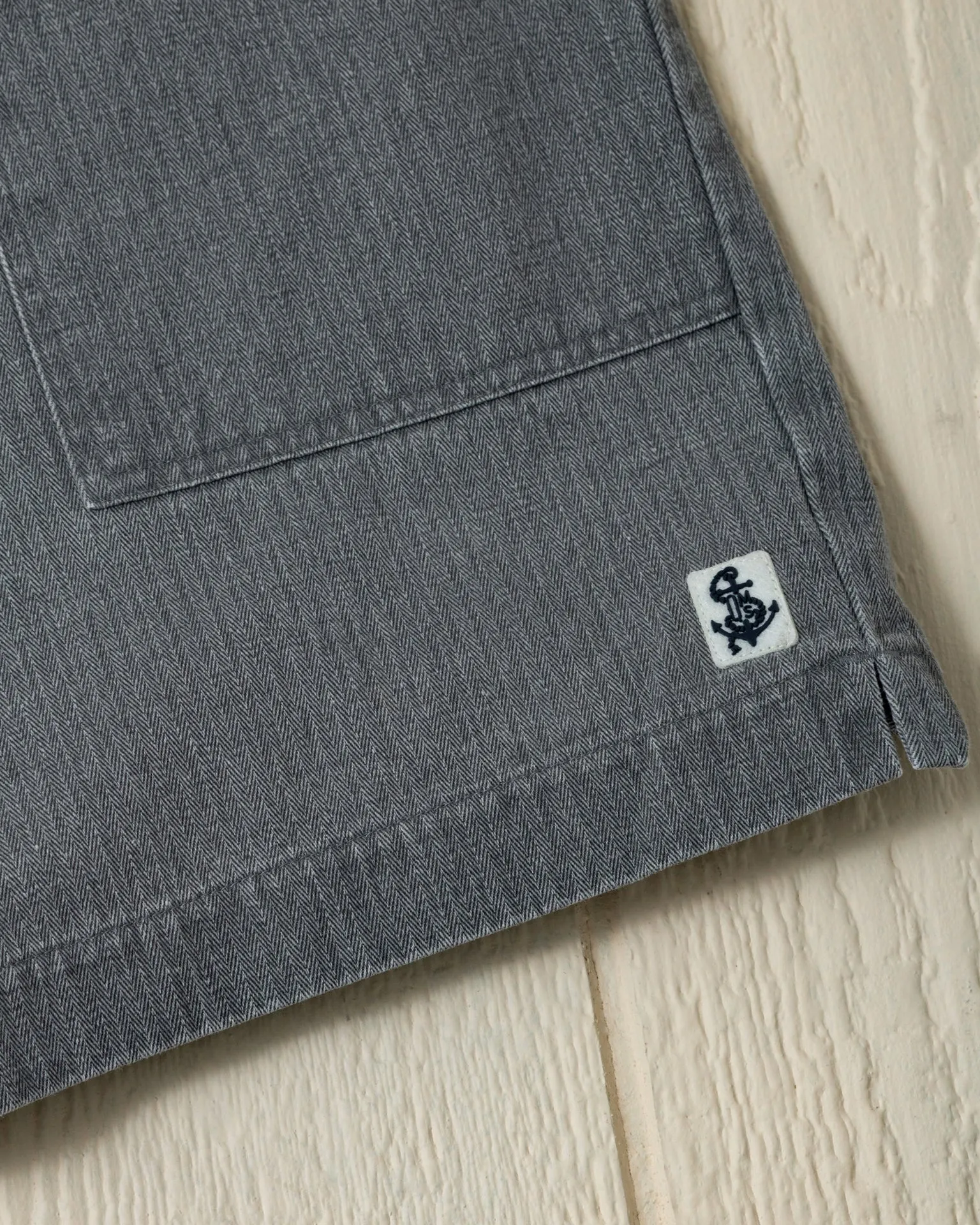 Ventura Short in Graphite Salt Washed Herringbone sport specific