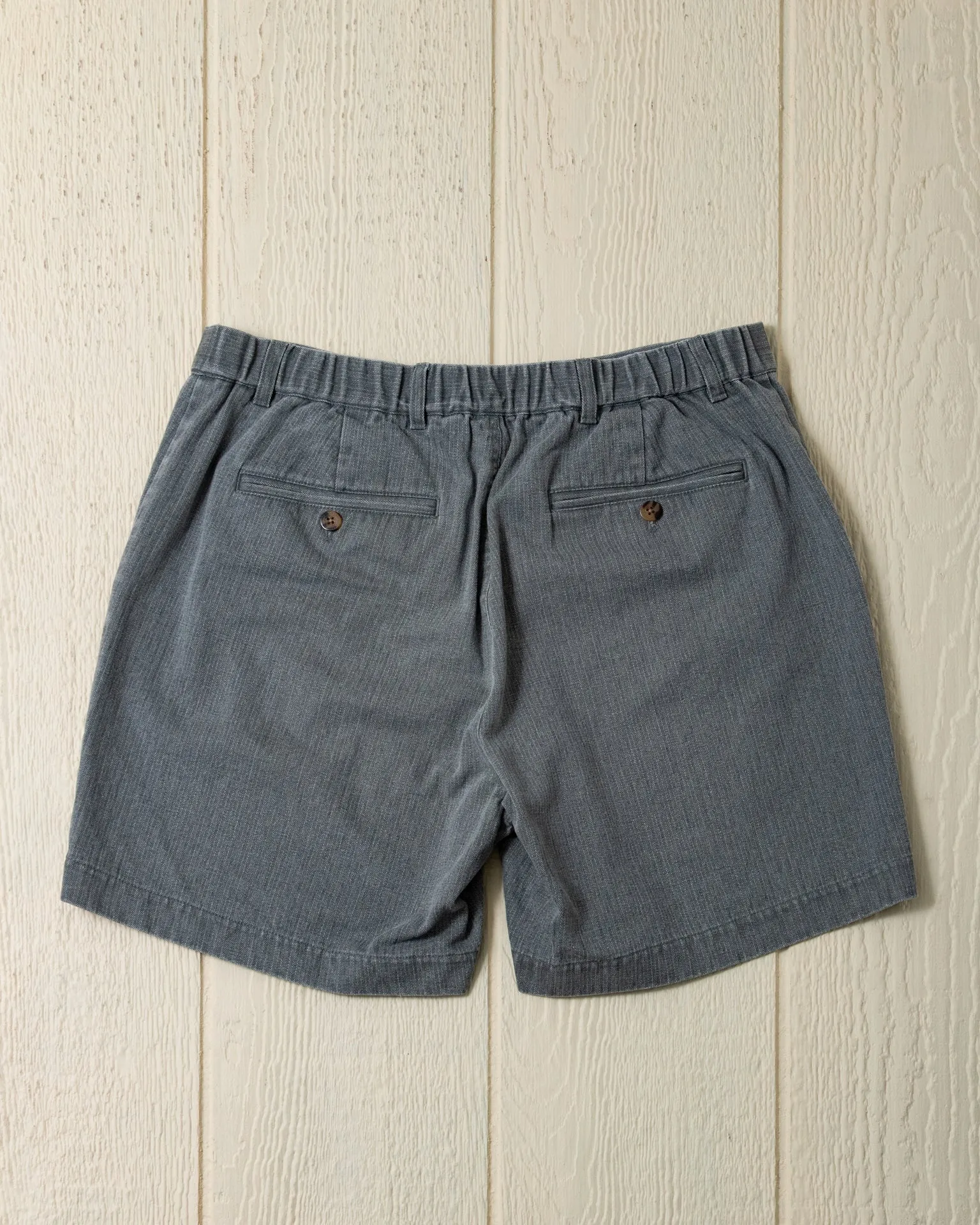 Ventura Short in Graphite Salt Washed Herringbone easy match