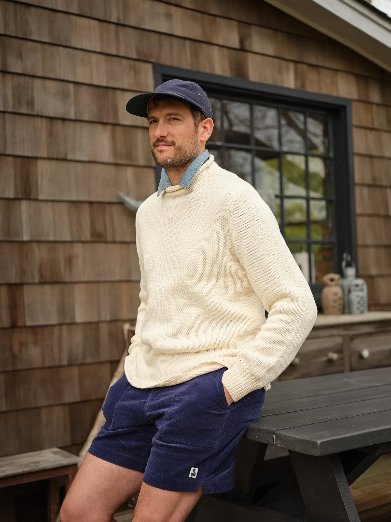 Ventura Short in Navy Corduroy easy life