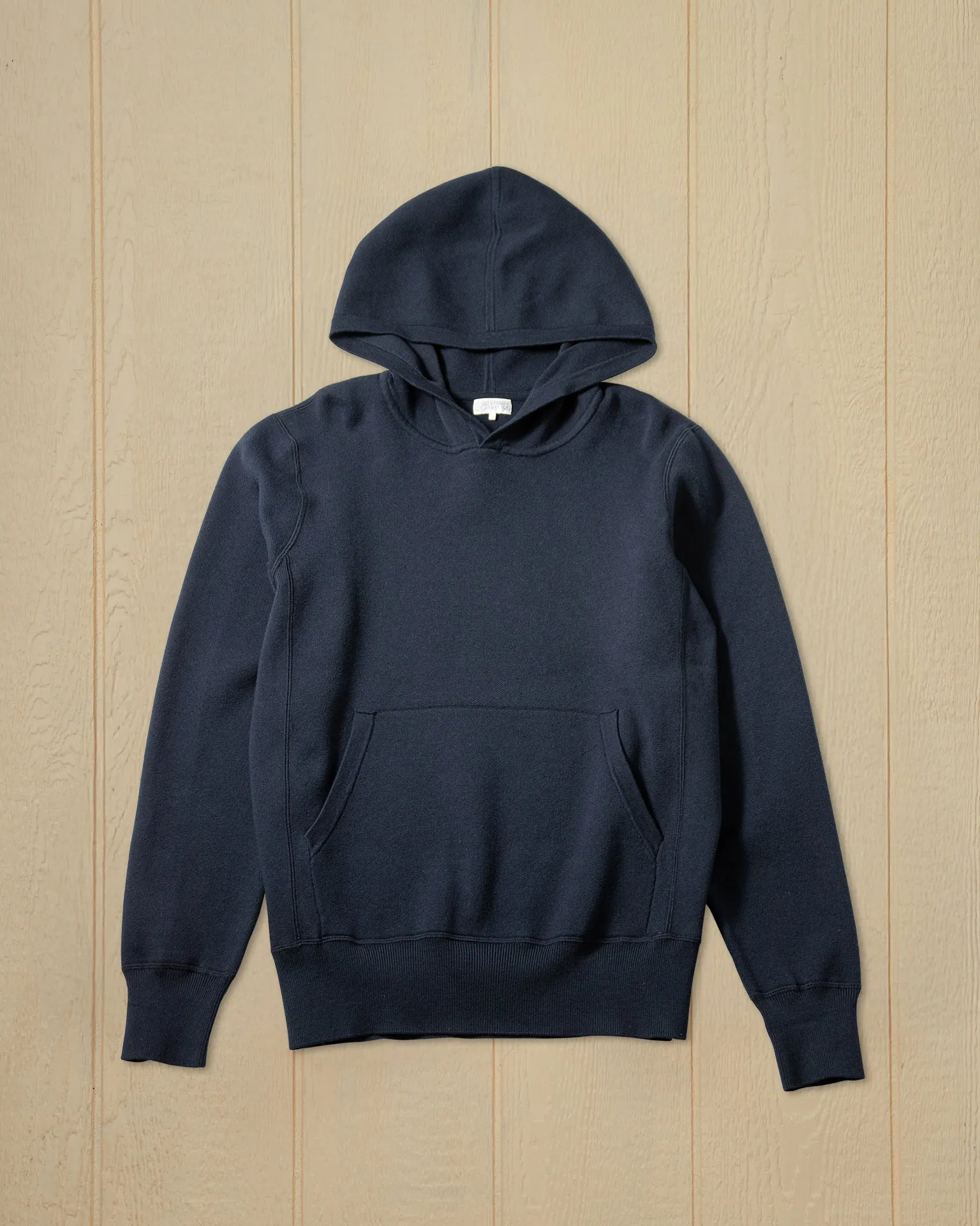 Wharf Knit Hoodie in Navy classic tone