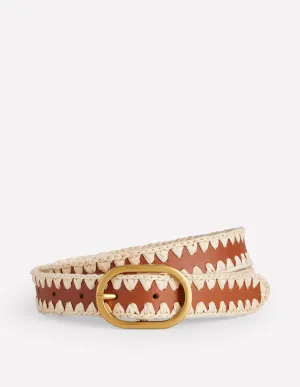 Whipstitch Classic Belt-Tan design first