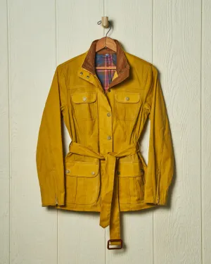 Womens Aberdeen Jacket in Goldenrod Waxed Canvas outdoor activewear