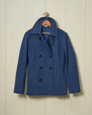 Women's Cropped Peacoat in Navy timeless comfort look