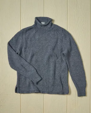 Women's Fisherman's Sweater in Denim Mix easy match