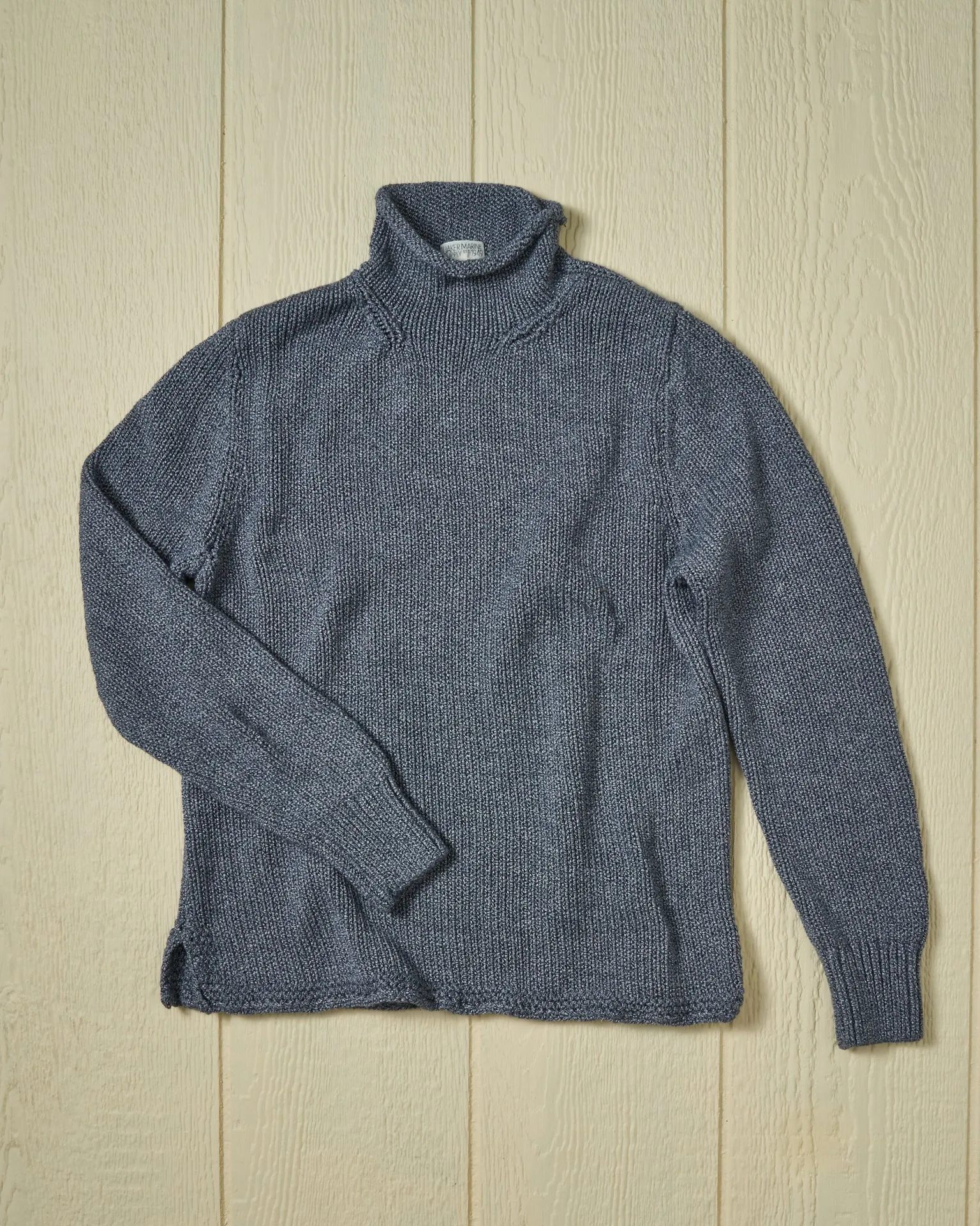 Women's Fisherman's Sweater in Denim Mix easy match