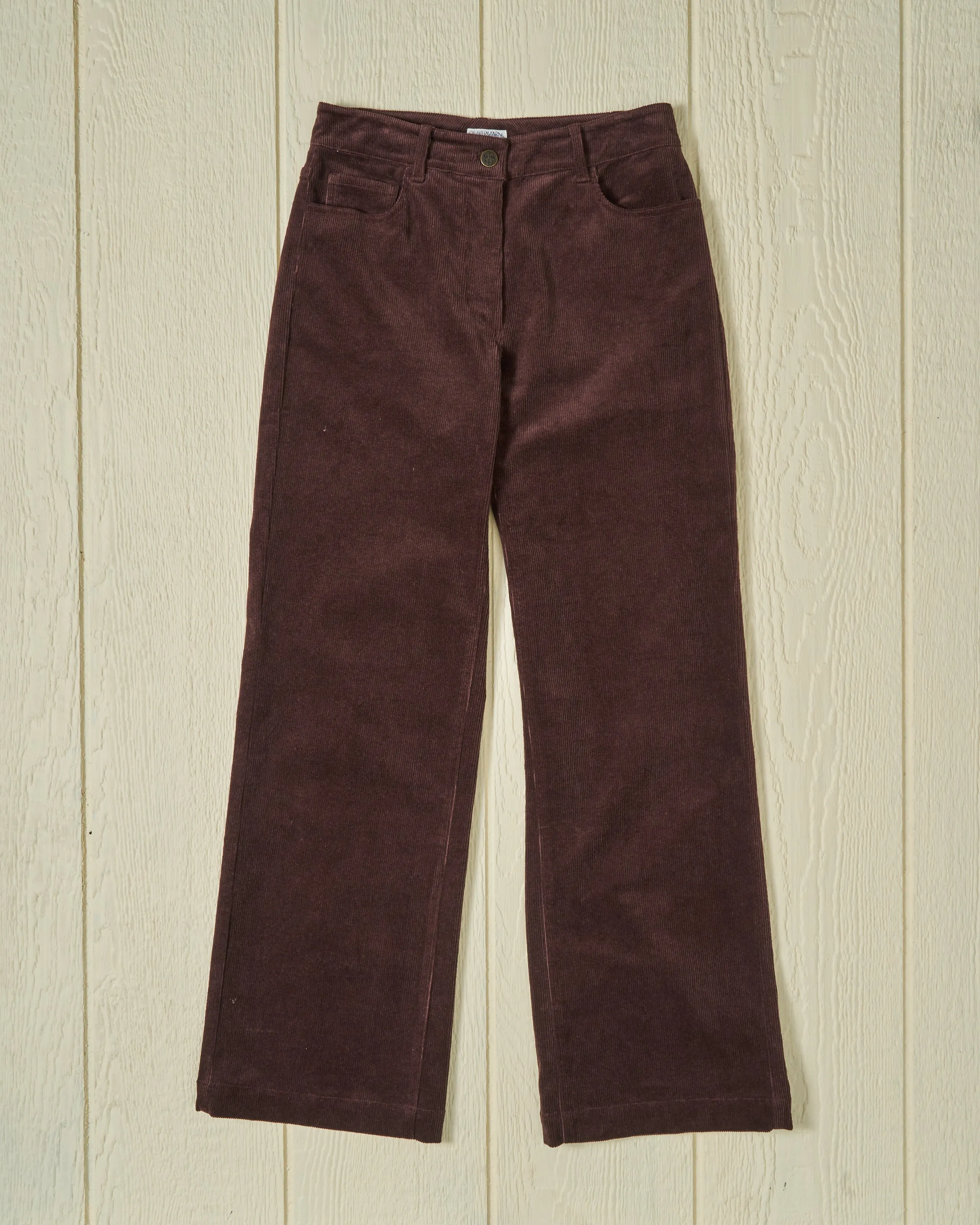 Women's Five Pocket Pant in Brown Corduroy durable design