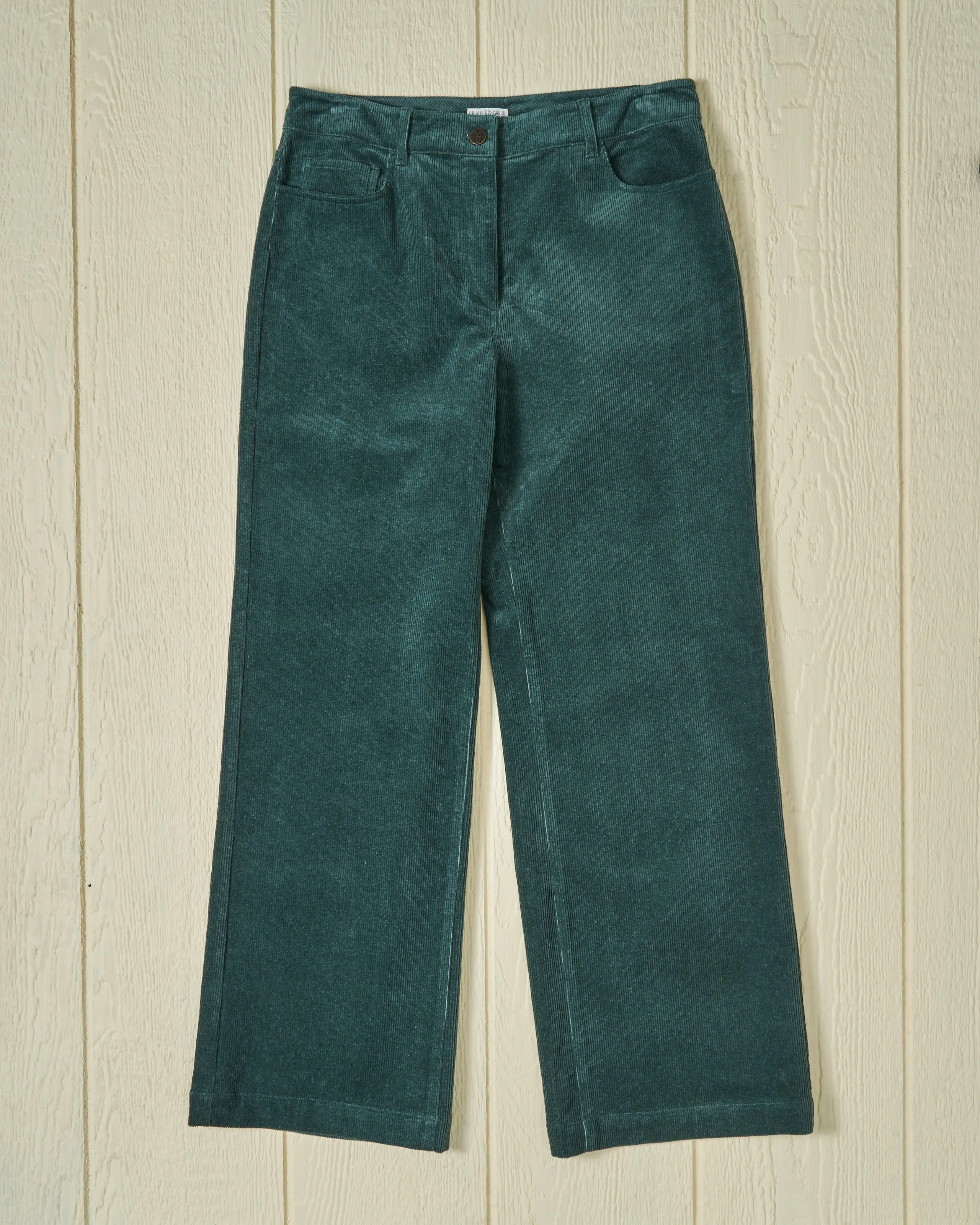Women's Five Pocket Pant in Pine Corduroy plus size