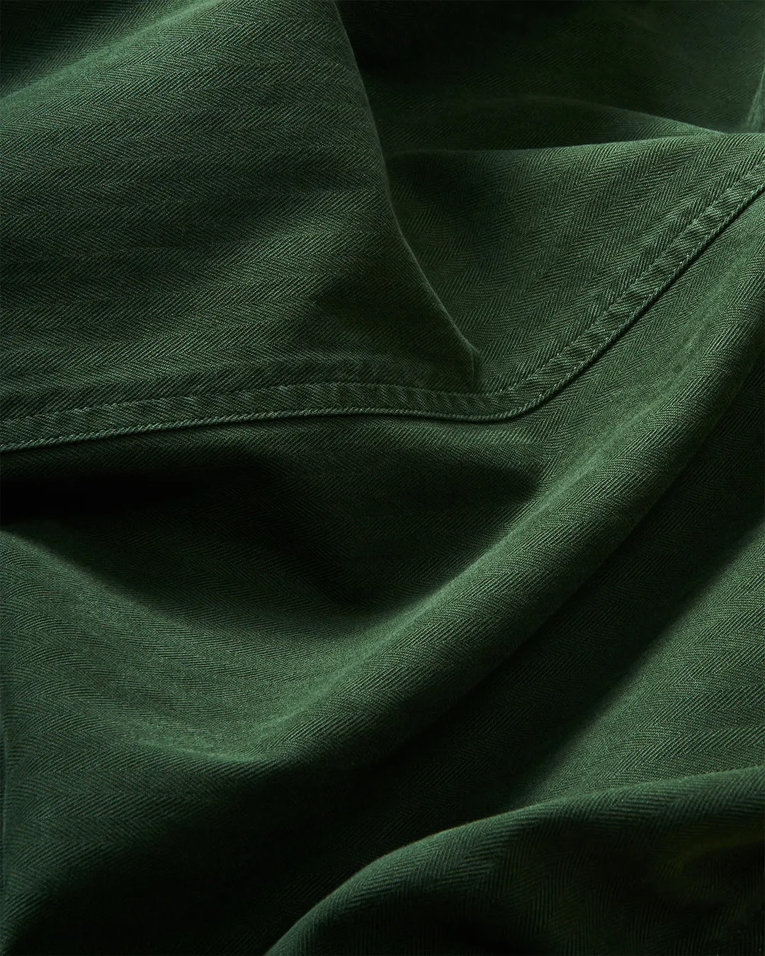 Womens French Workmans Jacket in Parks Department Green Herringbone sport casual touch