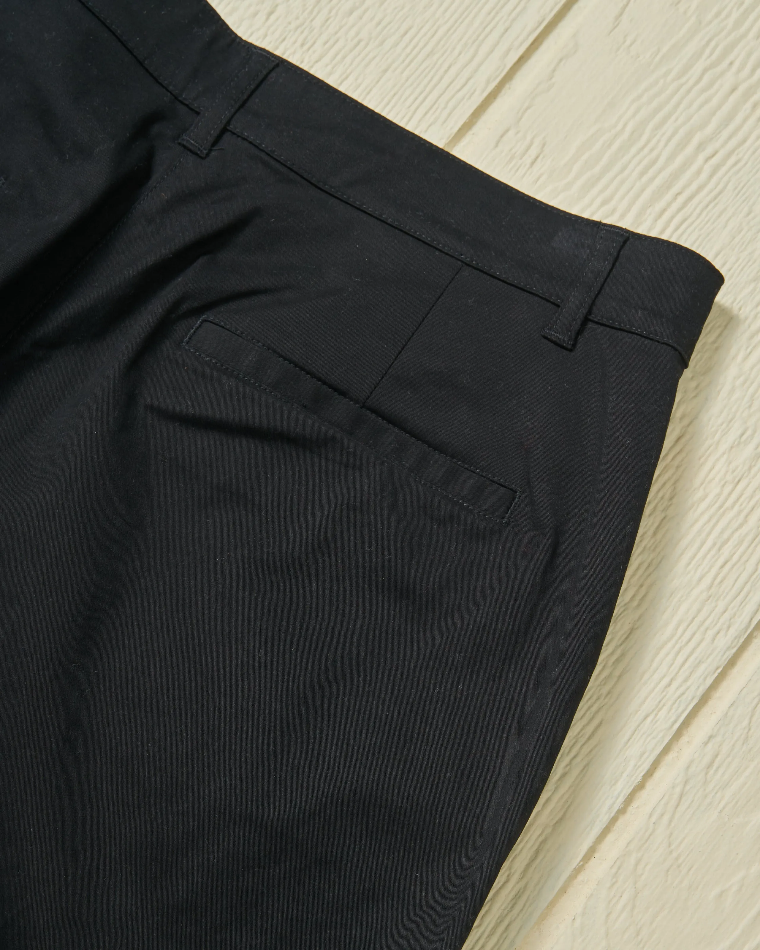 Womens Narrow Leg Chino in Black fitness lover