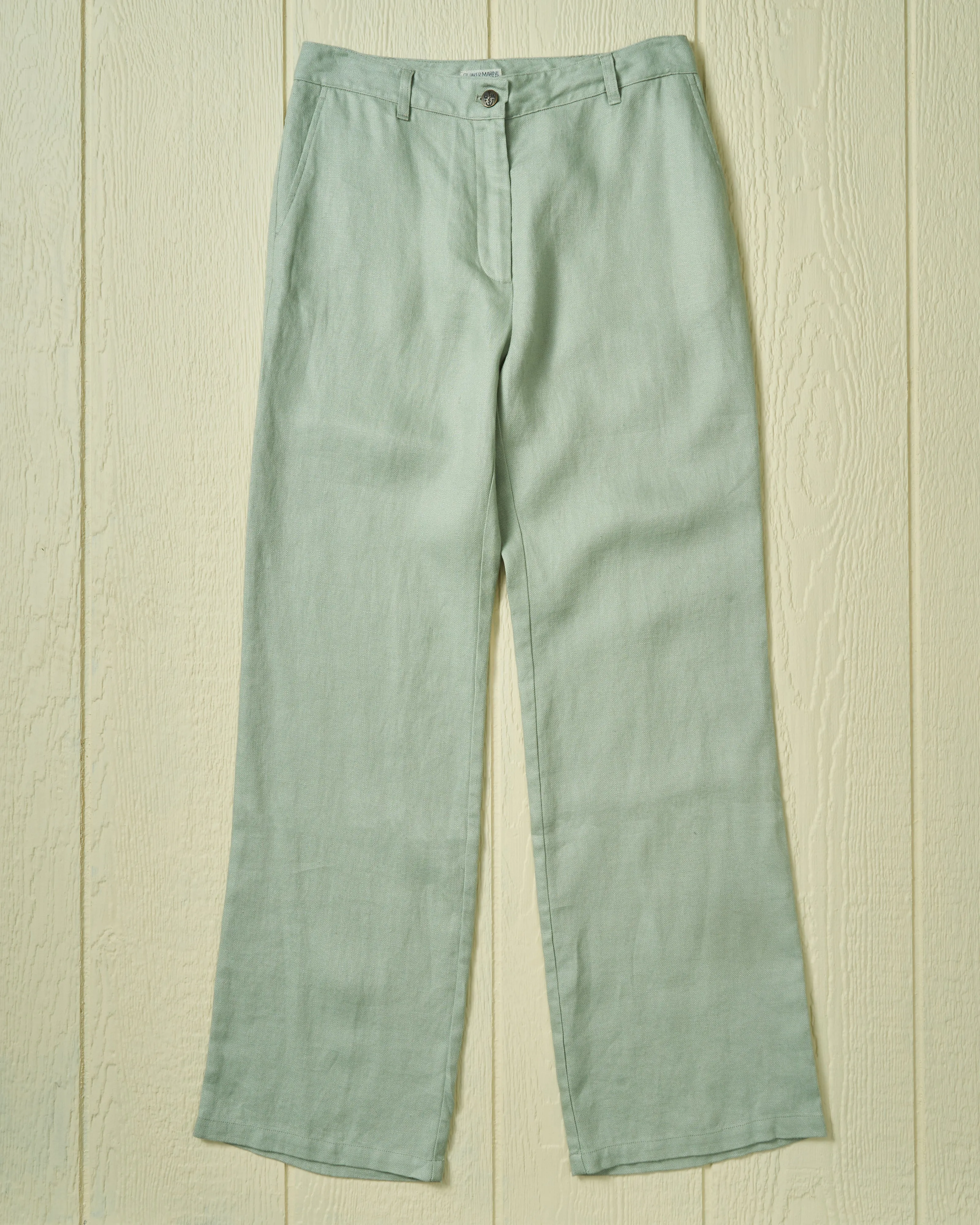 Women's Relaxed Linen Pant in Seaspray subtle elegance