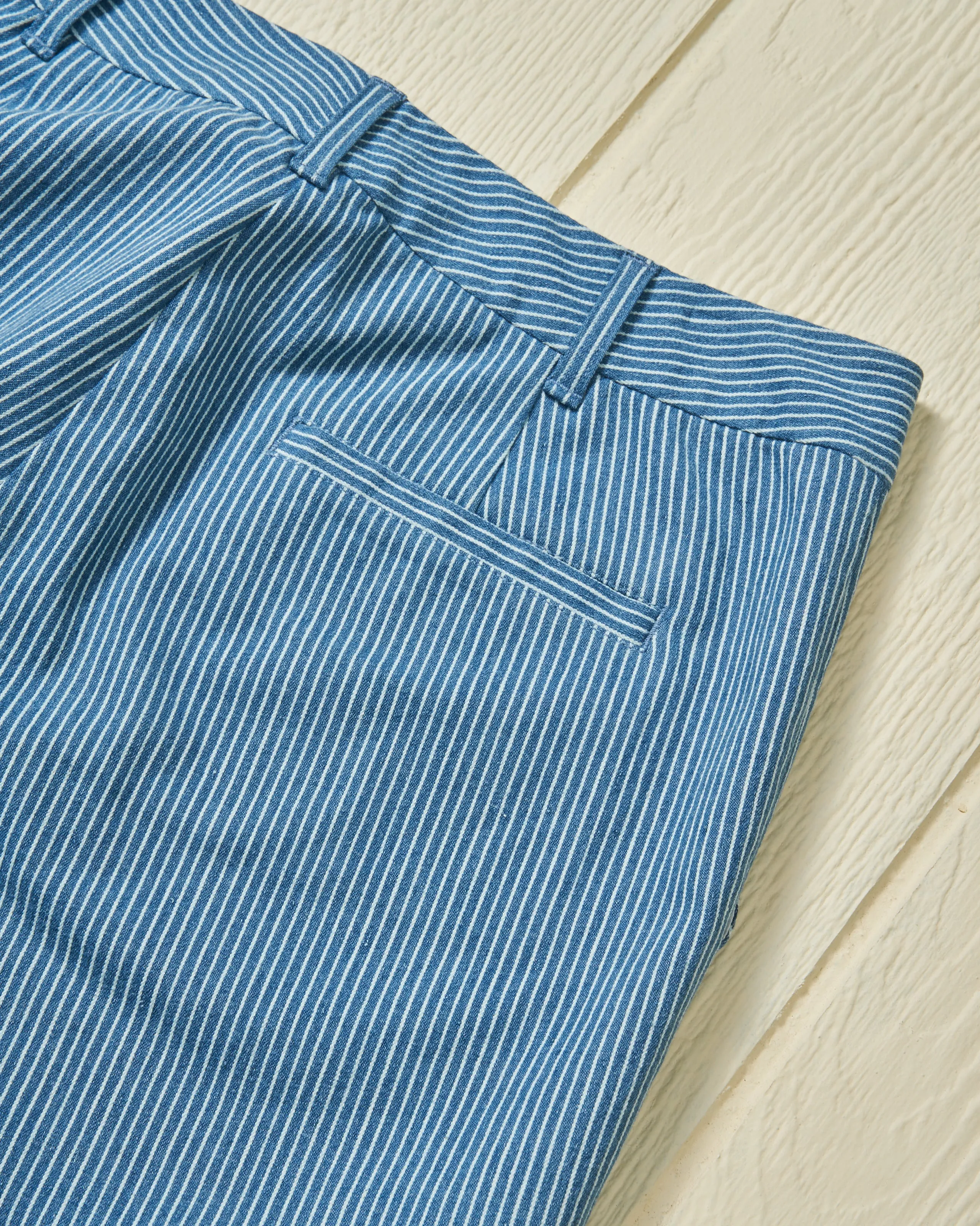 Women's Relaxed Pant in Railroad Stripe eco conscious