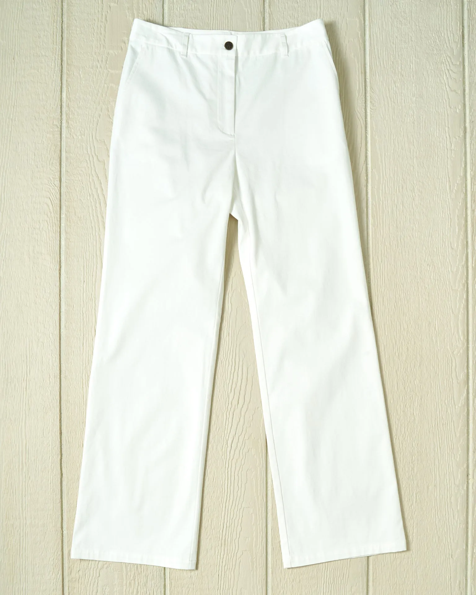 Women's Trousers in White durable fabric