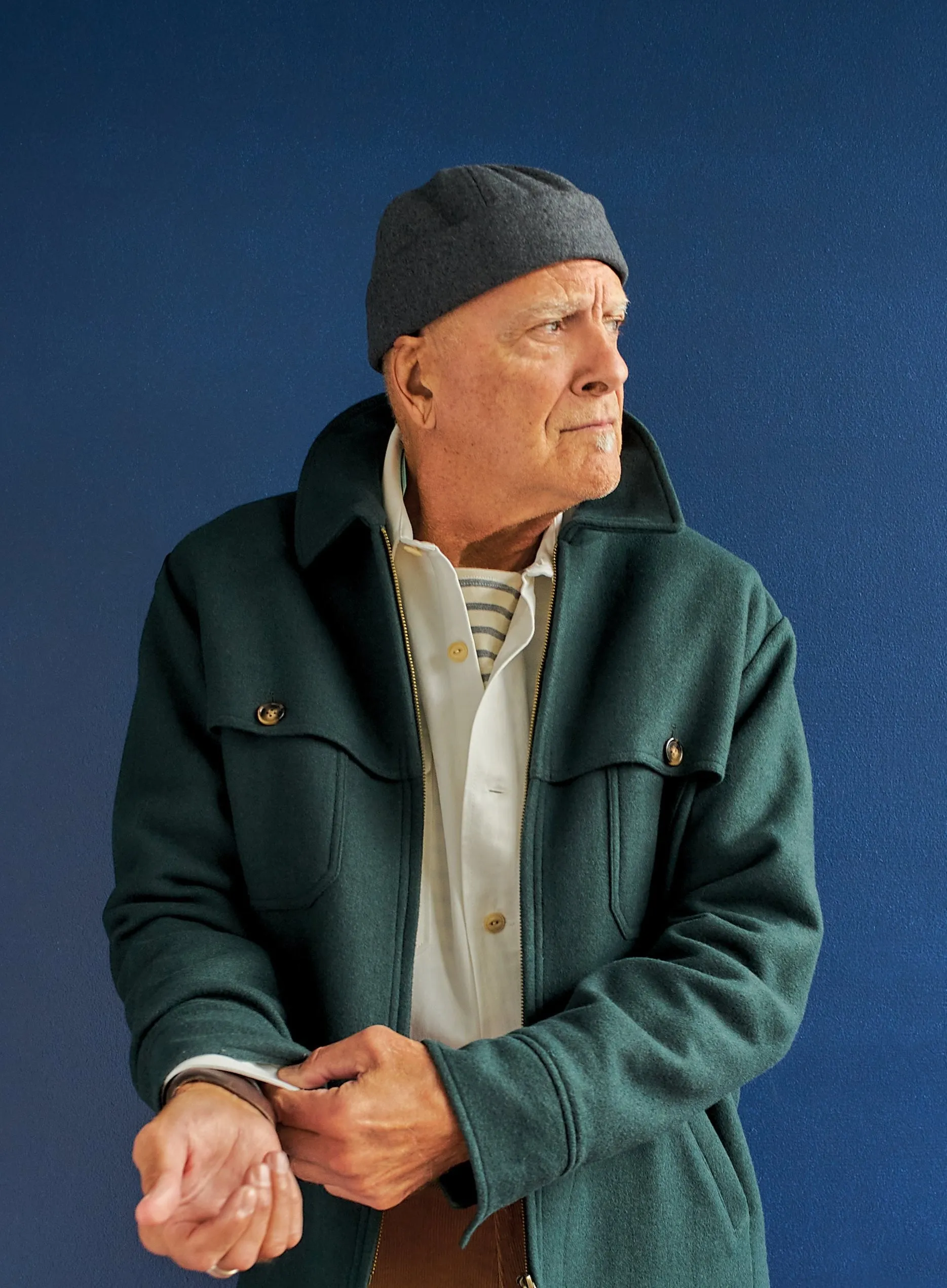 Wool Felt Harbour Cap in Charcoal trend setter