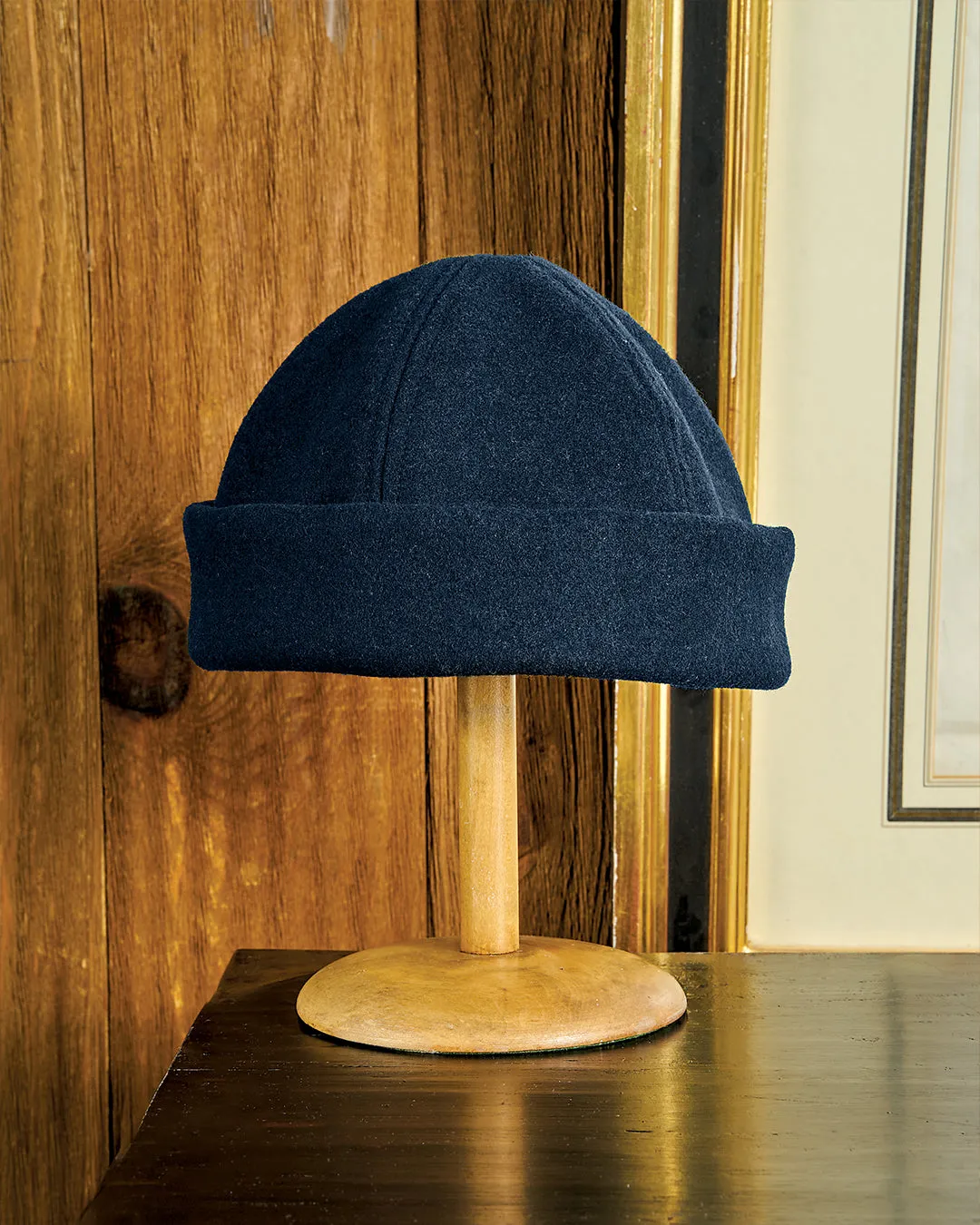 Wool Felt Harbour Cap in Navy festival pick