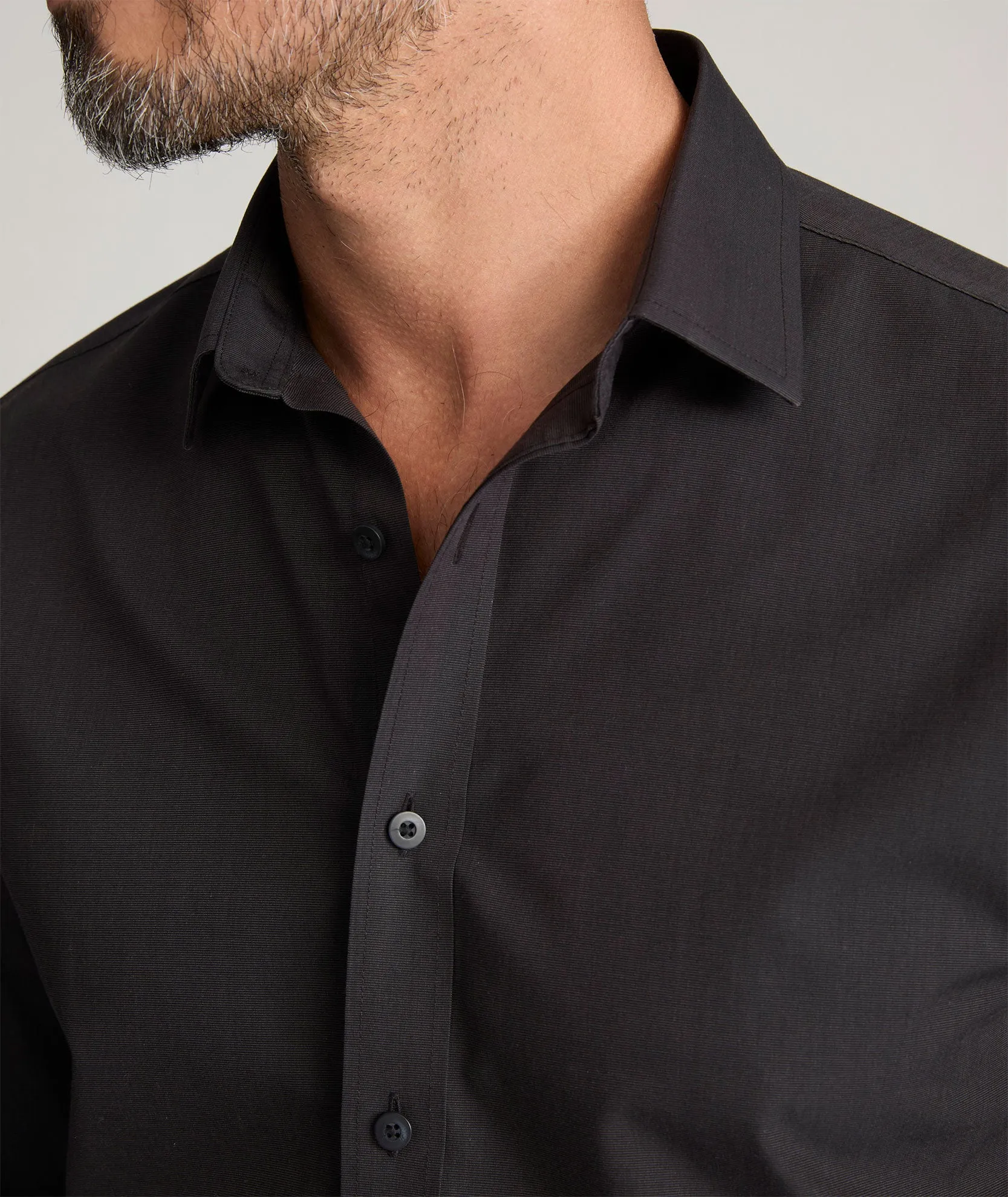 Wrinkle-Free Black Stone Shirt Ease Daily