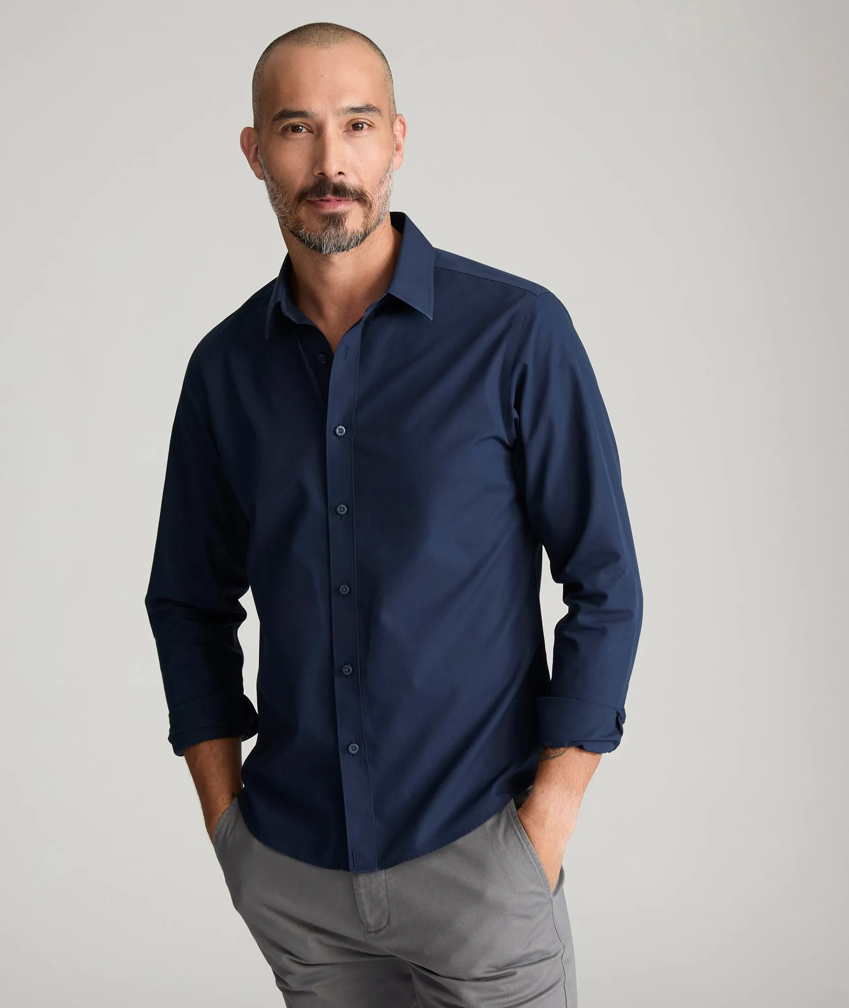 Wrinkle-Free Castello Shirt Form Fit