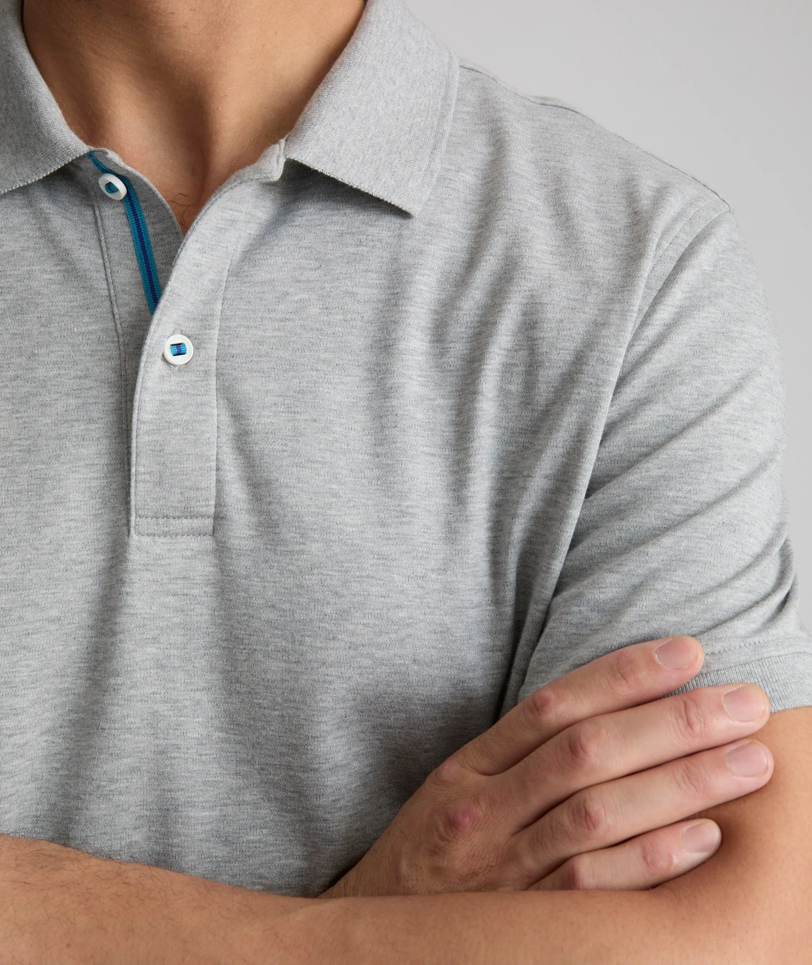 Wrinkle-Free Damaschino Polo urban ease
