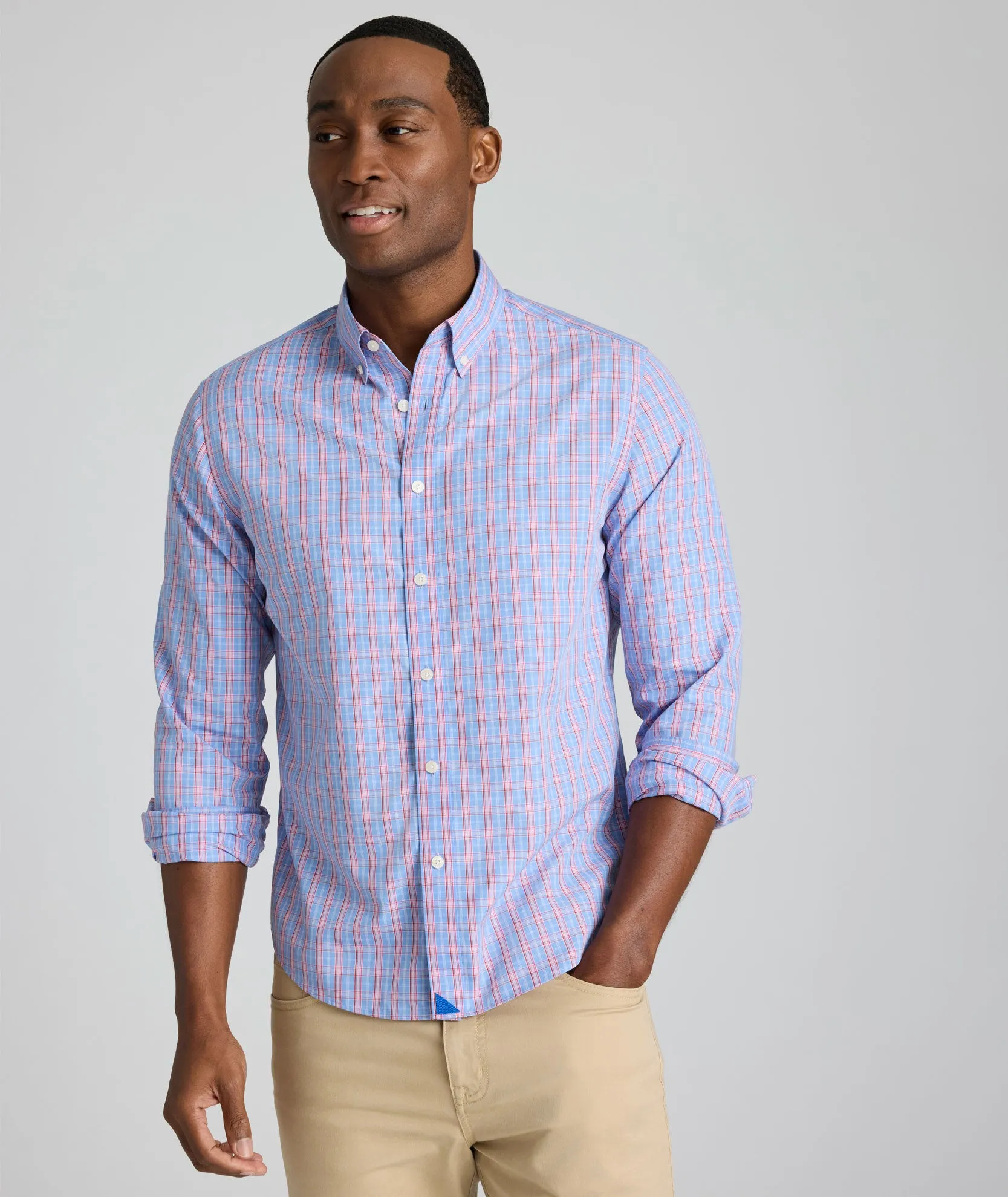 Wrinkle-Free Harrington Shirt Layer Friendly