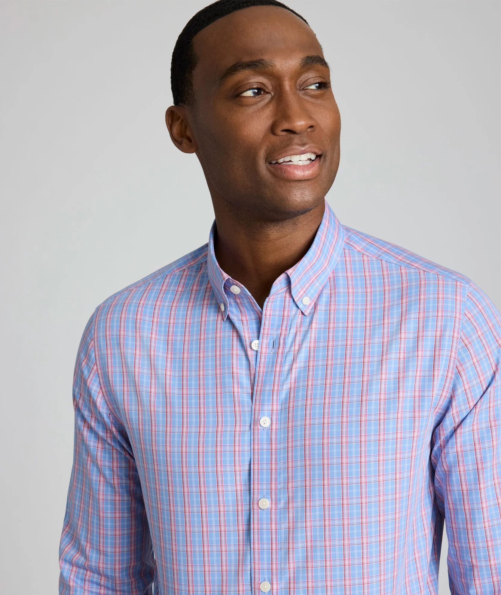 Wrinkle-Free Harrington Shirt Chic Utility