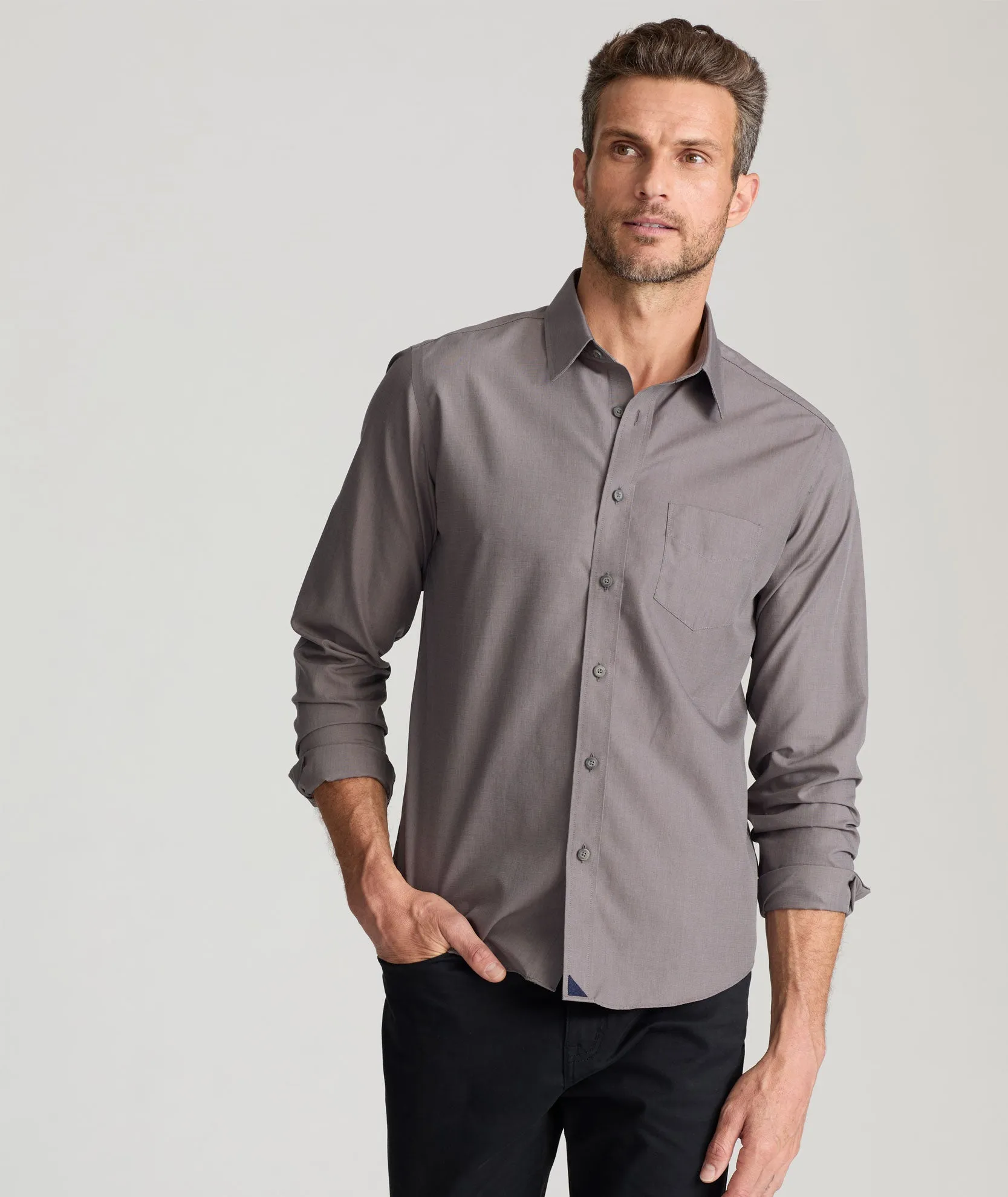Wrinkle-Free Sangiovese Shirt Clear Fit