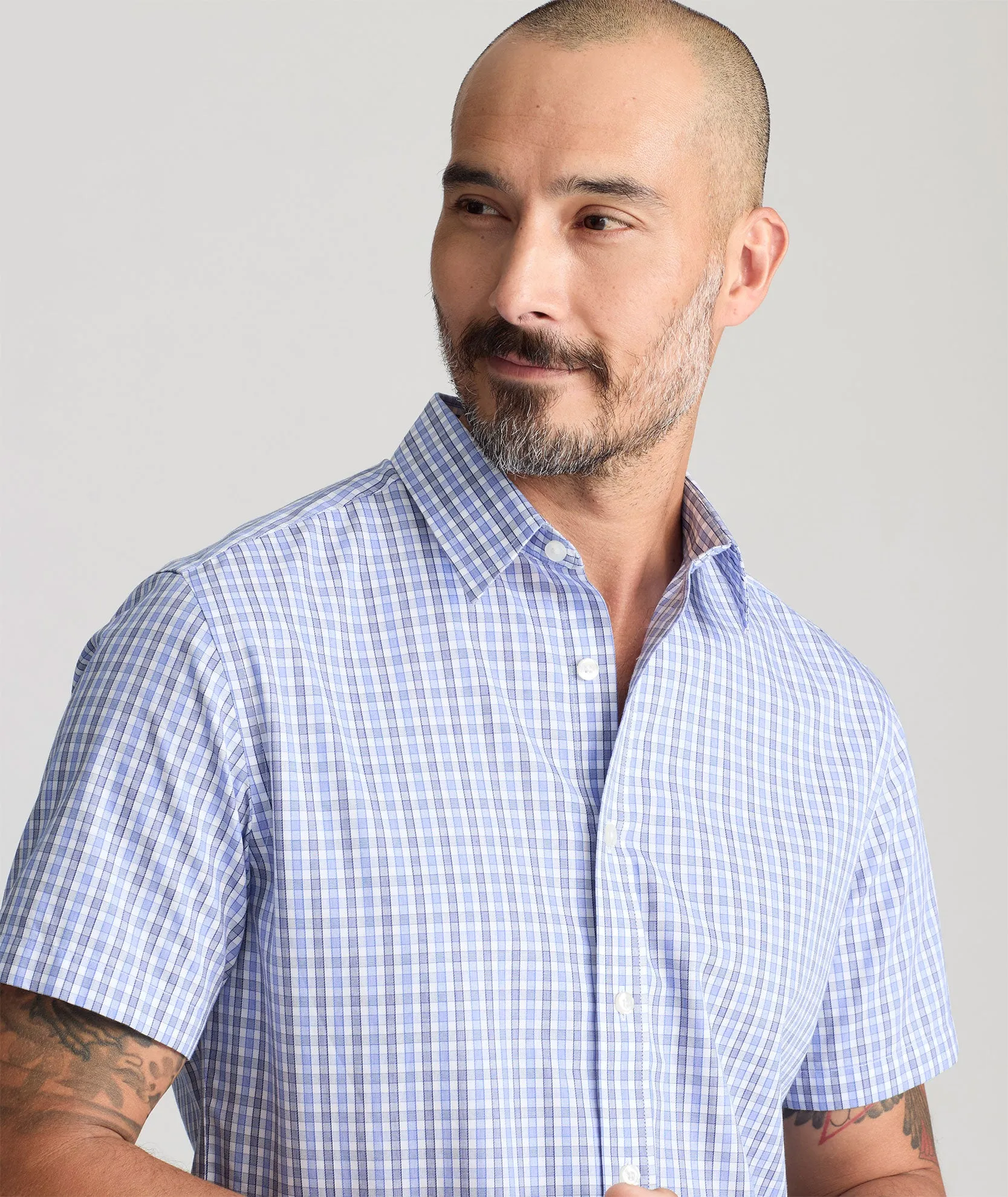 Wrinkle-Free Short-Sleeve Dante Shirt Relax Fit
