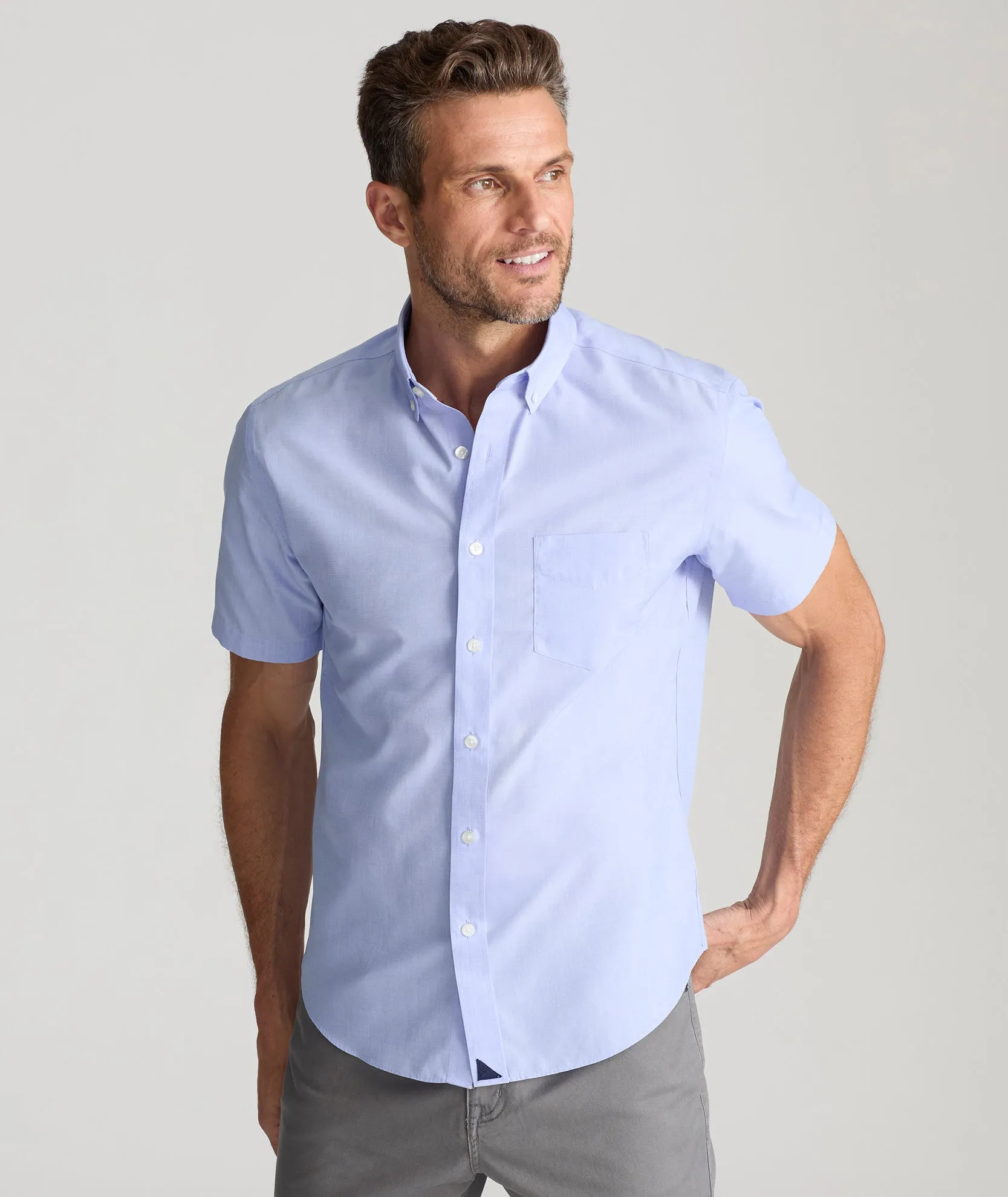 Wrinkle-Free Short-Sleeve Hillstowe Shirt Body Fit