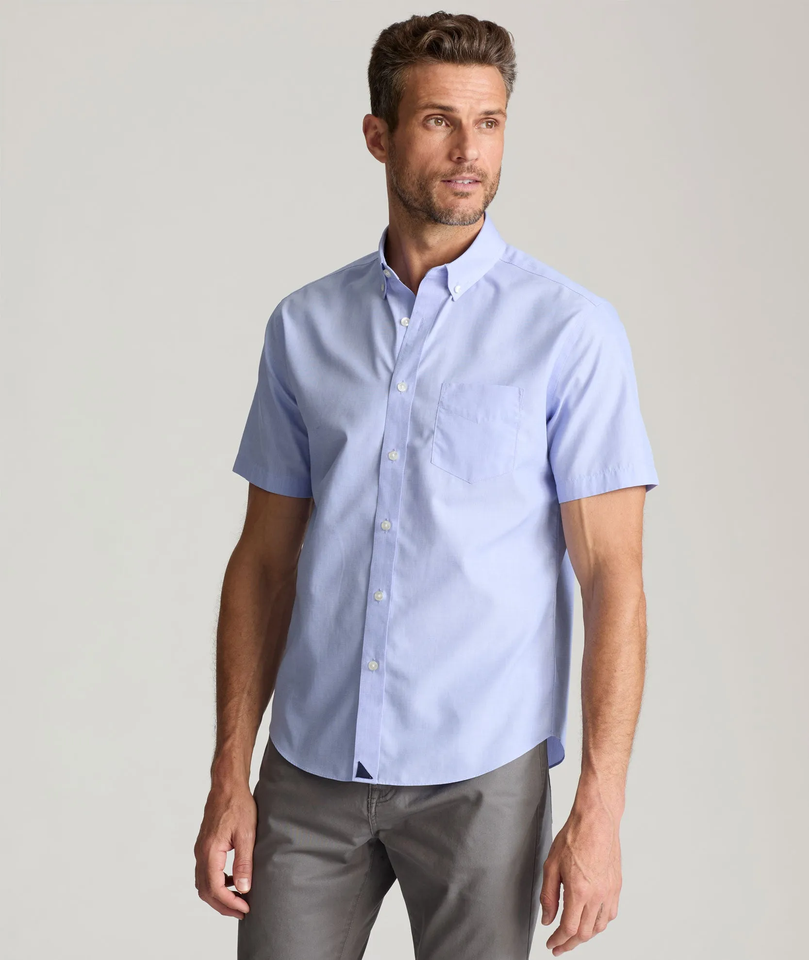 Wrinkle-Free Short-Sleeve Hillstowe Shirt Cool Tech