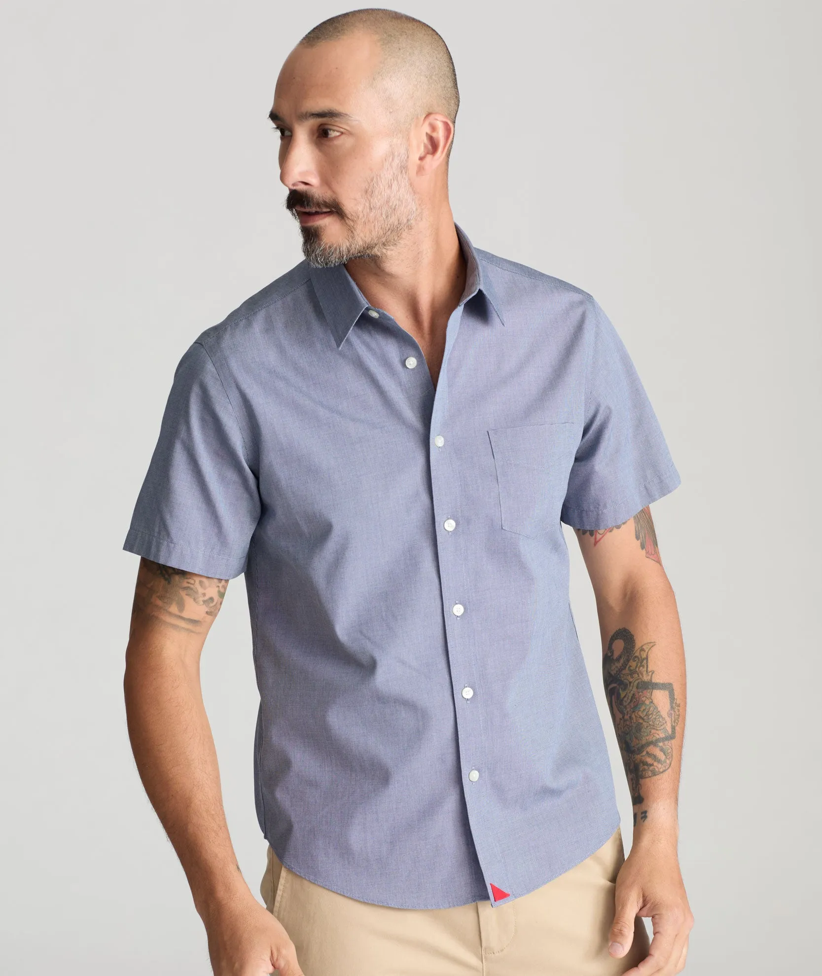 Wrinkle-Free Short-Sleeve Petrus Shirt Comfy Line