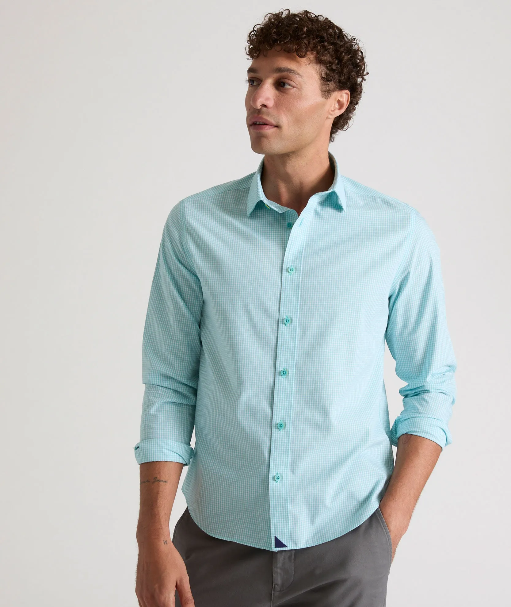 Wrinkle-Free Travers Shirt Style Neutral