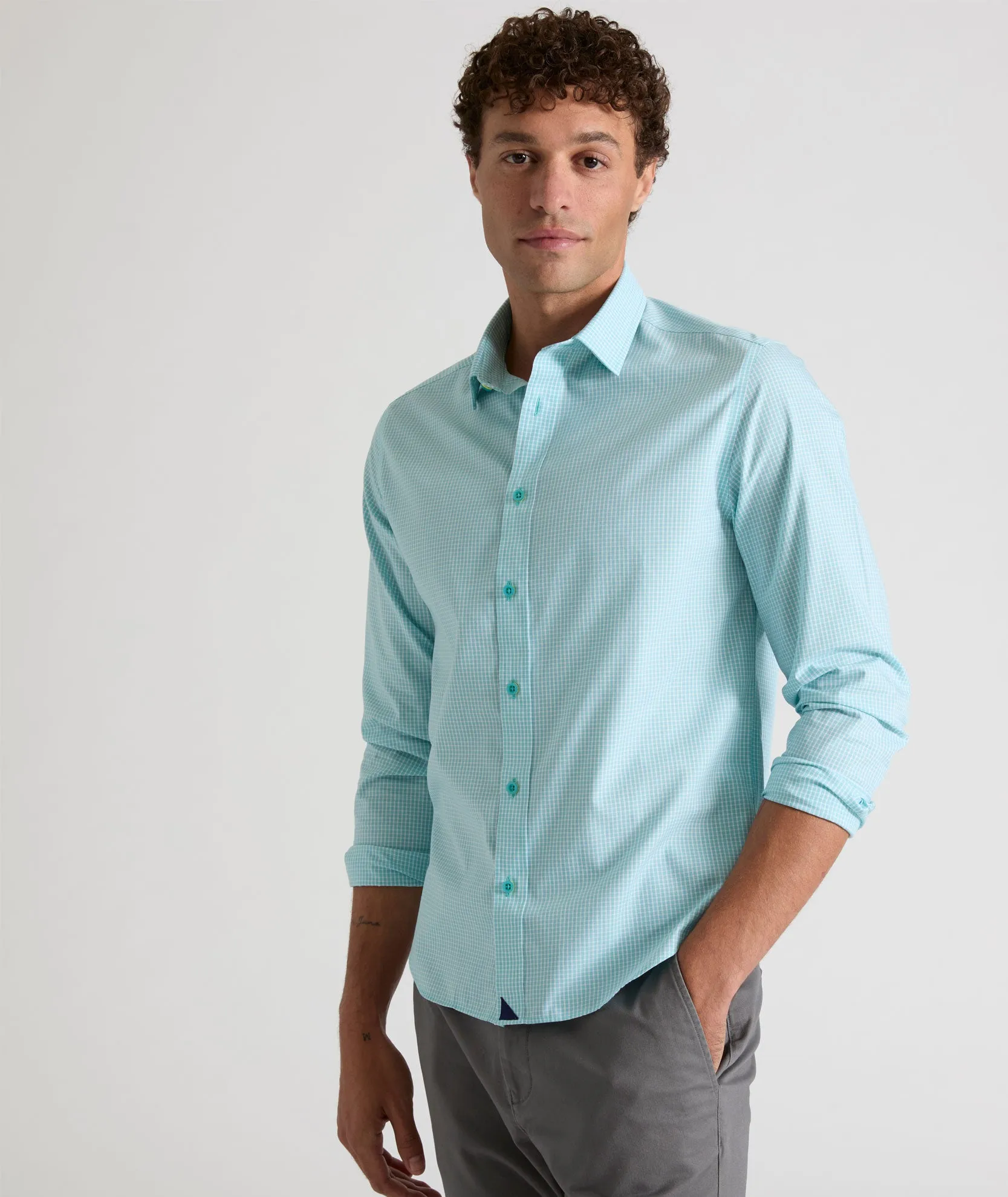 Wrinkle-Free Travers Shirt Summer Fresh