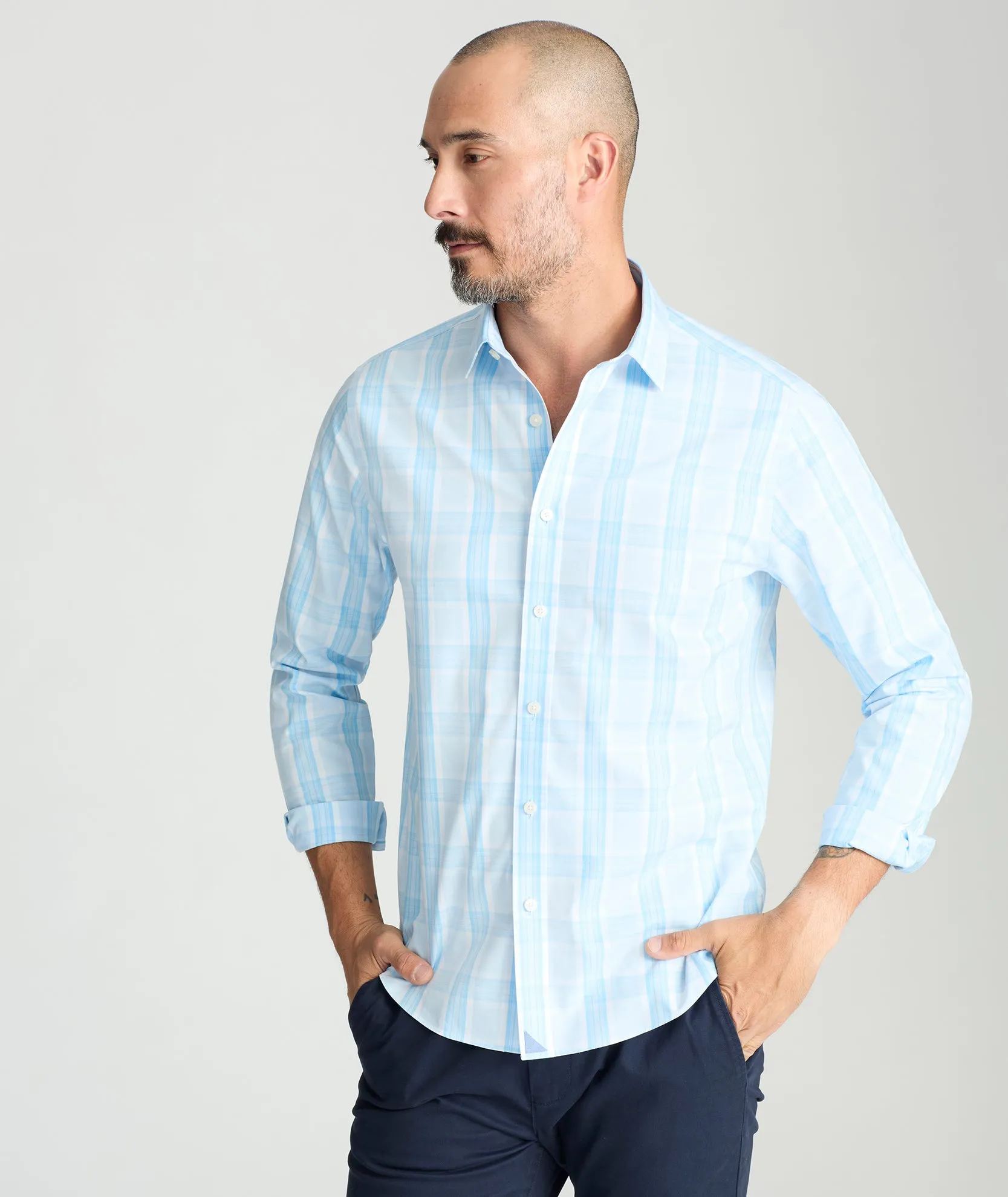 Wrinkle-Free Yates Shirt Clean Fit