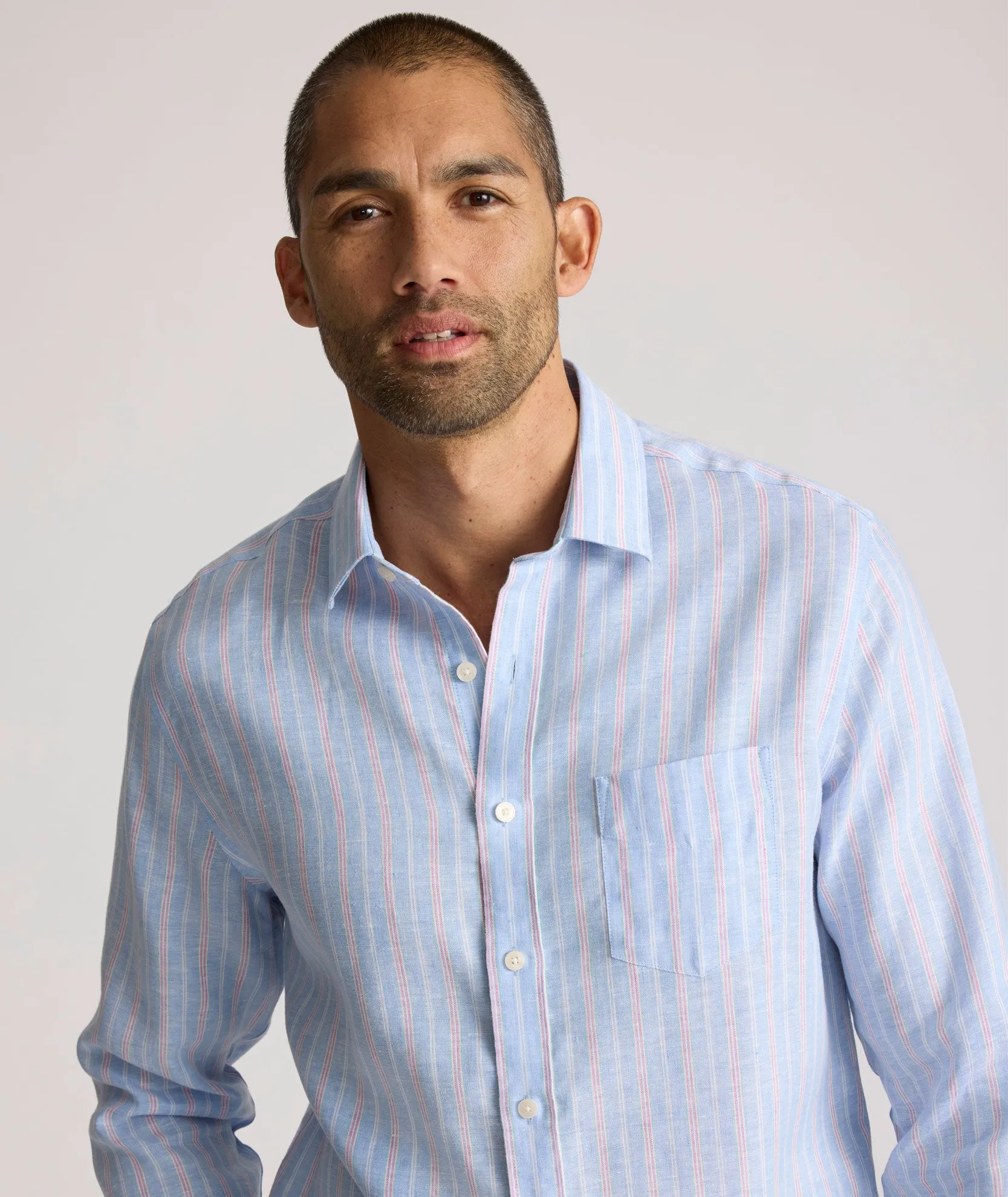 Wrinkle-Resistant Linen Boyd Shirt High Street