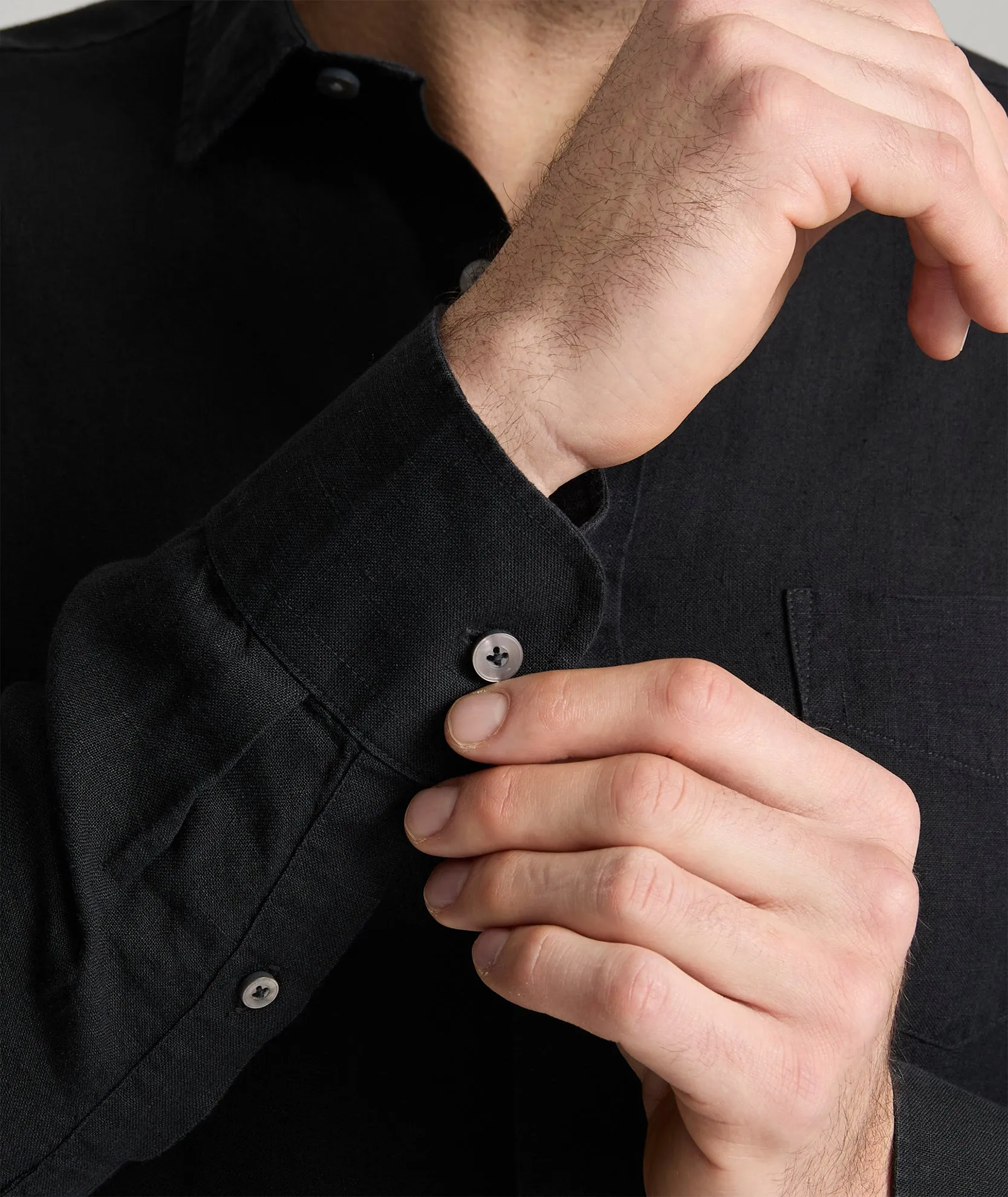 Wrinkle-Resistant Linen Vin Santo Shirt Sharp Look