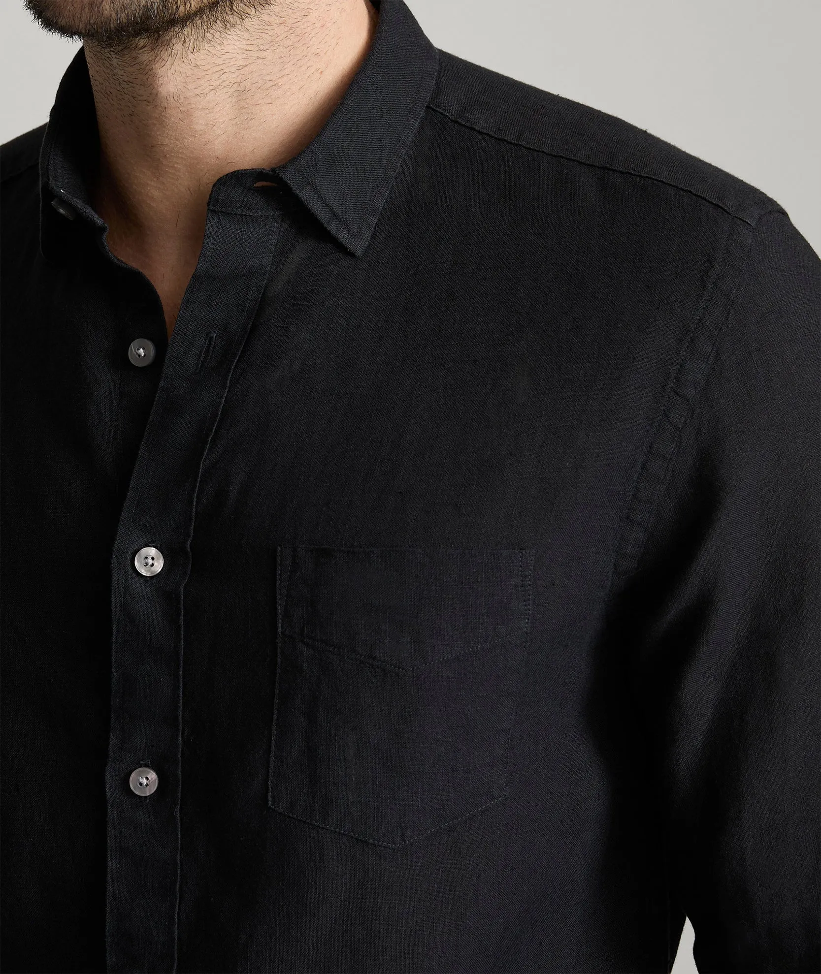 Wrinkle-Resistant Linen Vin Santo Shirt Date Night