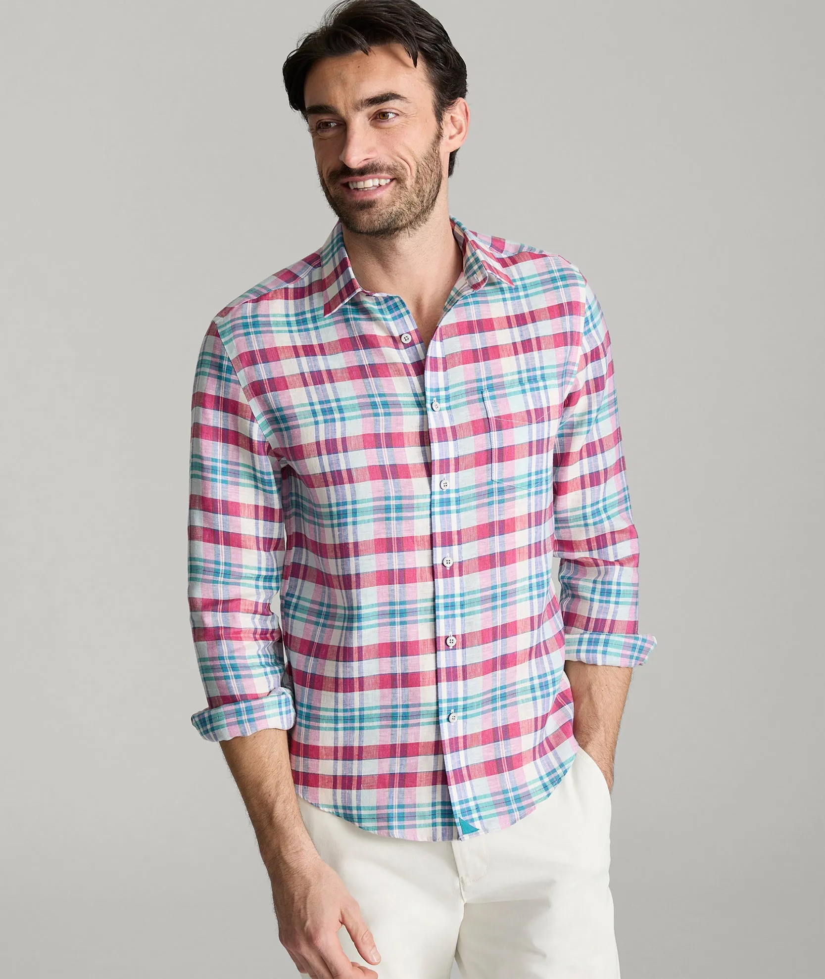 Wrinkle-Resistant Linen Wallace Shirt Cold Ready