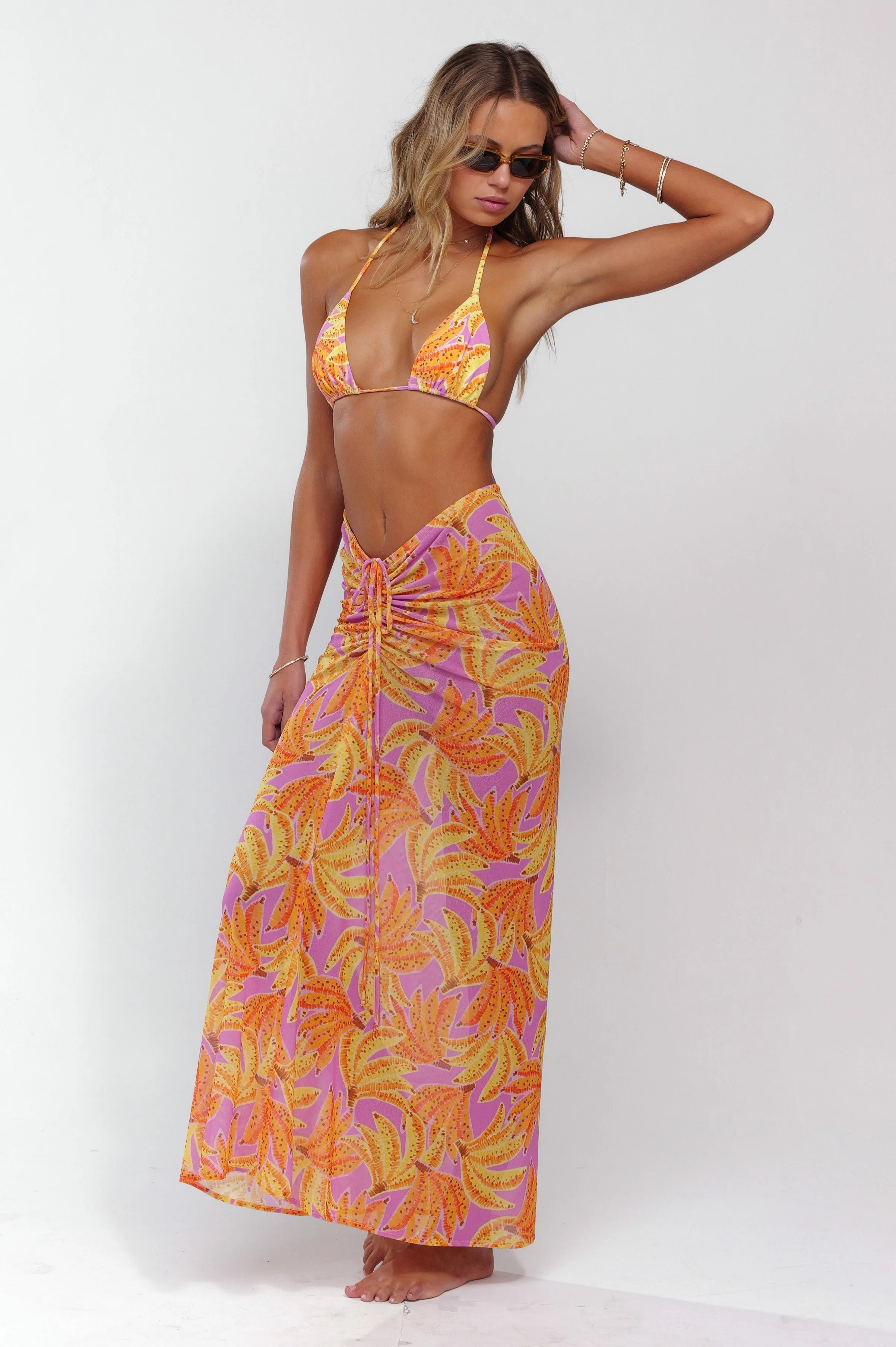 Ziggy Mesh Skirt in Chiquita cultural flair