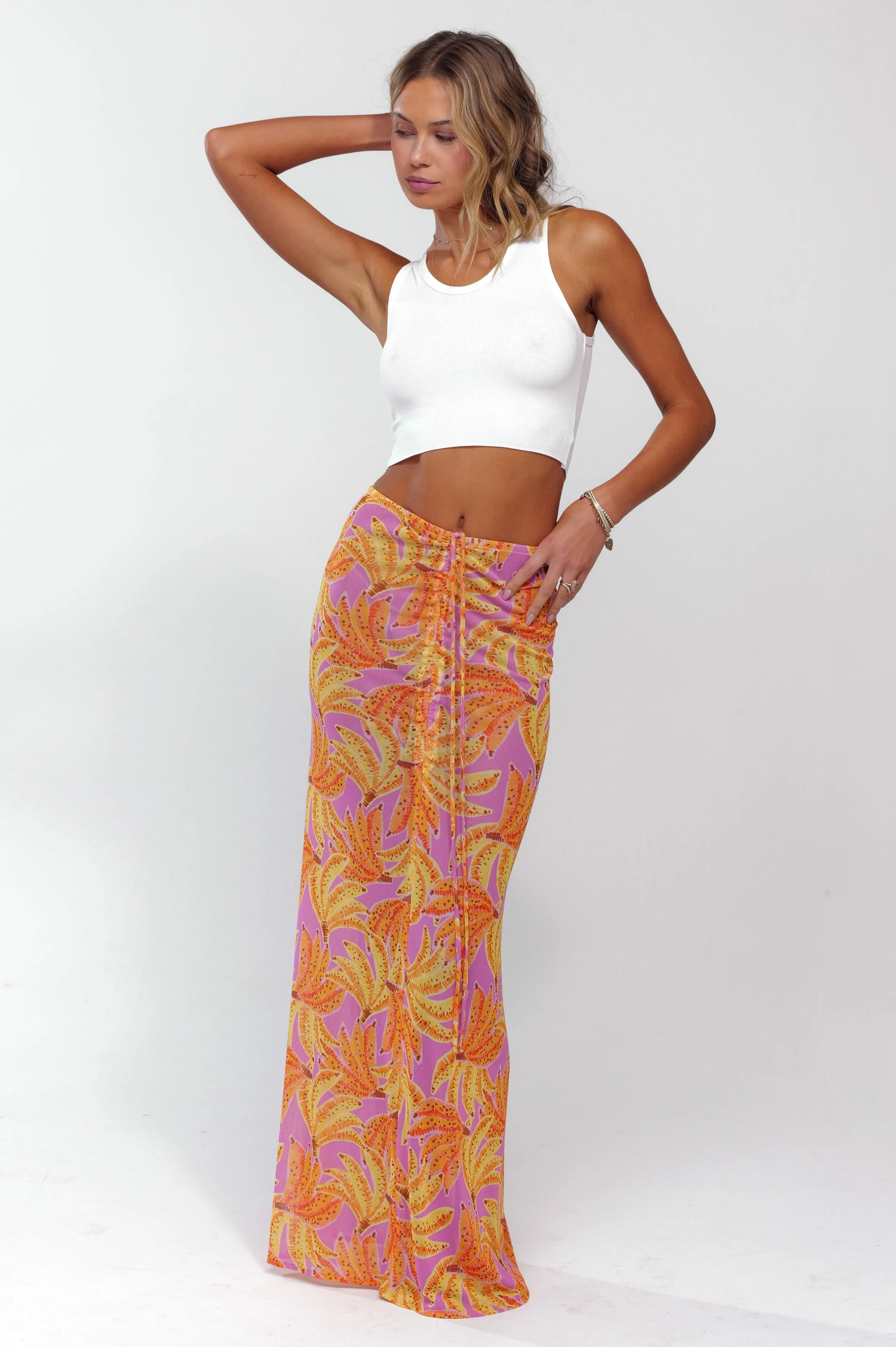 Ziggy Mesh Skirt in Chiquita outdoor fun