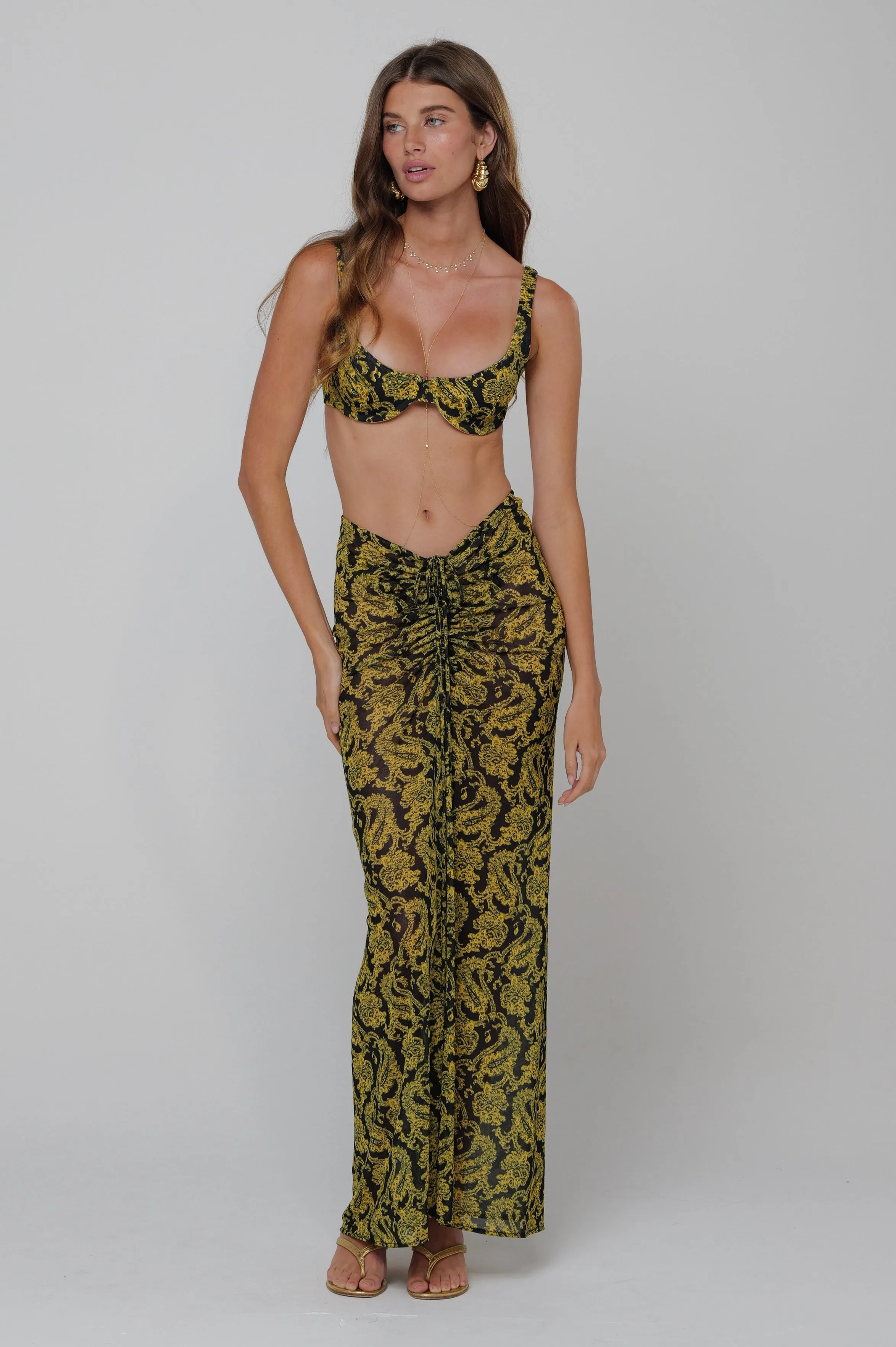 Ziggy Mesh Skirt in Sorrento summer breeze